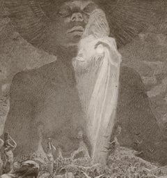 "Perdona nuestras ofensas" Litografía original de 1899 de Alphonse Mucha