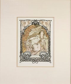 From: Ilsée, Princess of Tripoli "Princess Ilsee's Oasis Throne, " Litho by Mucha