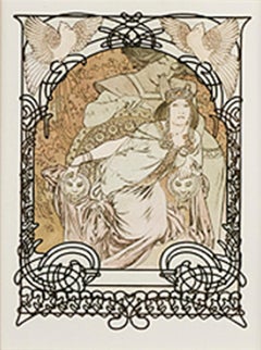 De : Ilse:: princesse de Tripoli:: trône de l'Oasis de la princesse Ilsee:: lithographie de Mucha