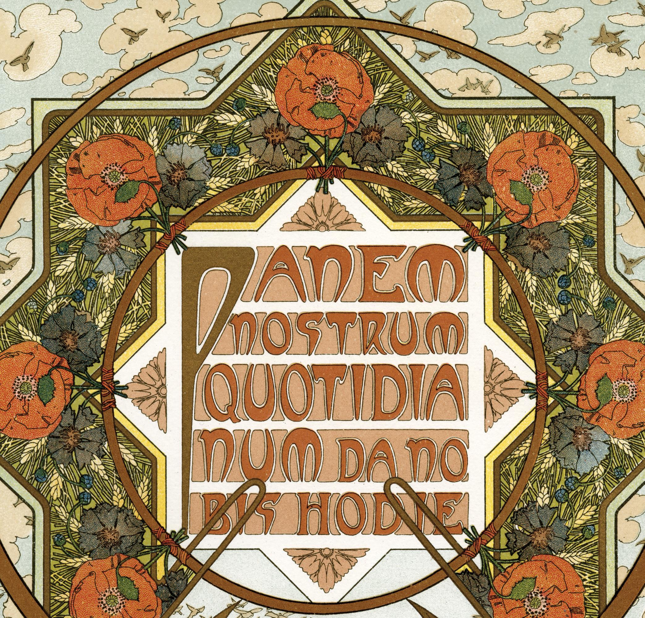 « Donnez-nous ce jour notre pain quotidien », lithographie originale d'Alphonse Mucha de 1899 en vente 1