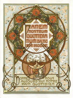 « Donnez-nous ce jour notre pain quotidien », lithographie originale d'Alphonse Mucha de 1899