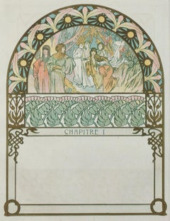 "Going to Meet the Princess" & "Ilsee's Followers" Lithograph by ALphonse Mucha