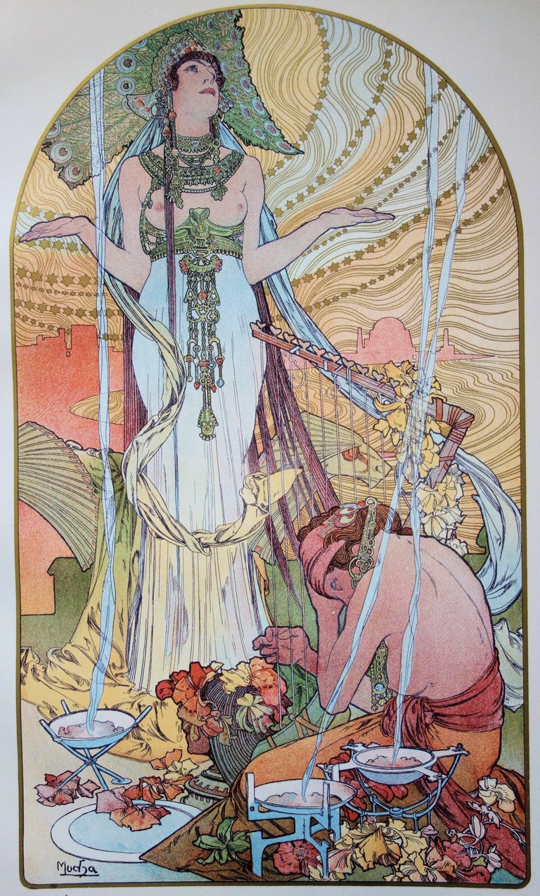 Alphonse Mucha - Incantation - original lithograph (1897-1898) im