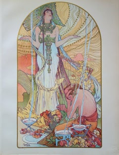 Incantation - lithographie originale (1897-1898)