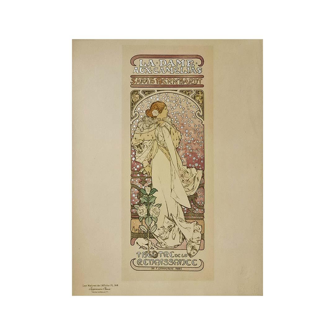 Alphonse Mucha Sarah Bernhardt Dame Camélias Poster Affiche #80541 91x61cm 
