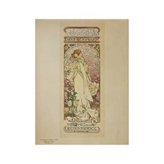 Mucha A. La Dame aux camélias - Sarah Bernhardt 1898 Original Poster Art Nouveau