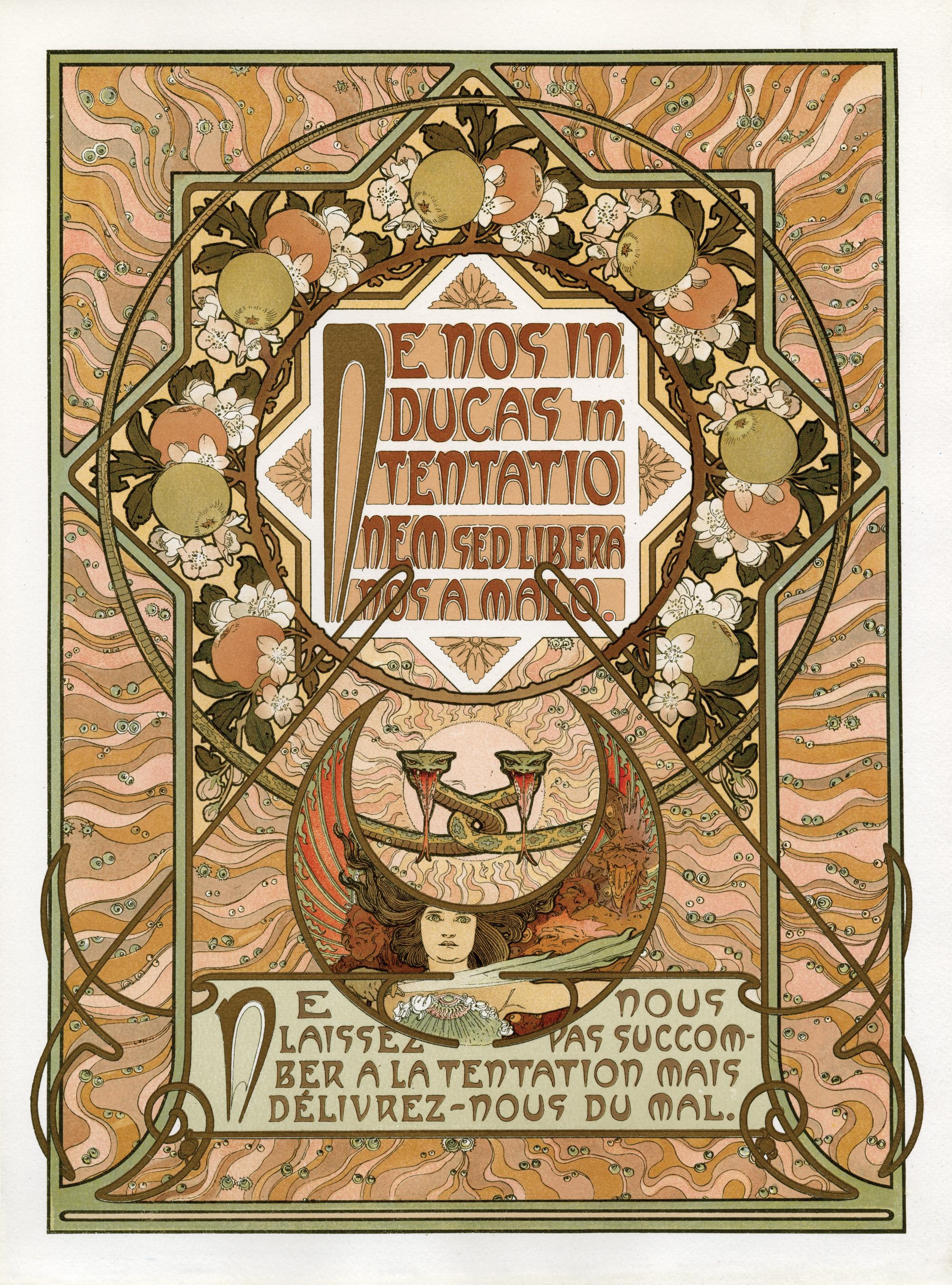Alphonse Mucha worked mainly as a poster artist and became an influential figure of Art Nouveau in late 1890s, when poster illustrations were emerging as popular art form and new printing processes were developed.

He designed and published