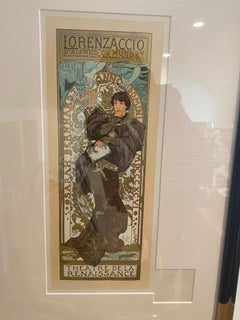 "Lorenzaccio" d'Alphonse Mucha des Maitres de l'Affiche