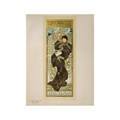Mucha Al. Lorenzaccio - Sarah Bernhardt - 1898 Posters Original - Art Nouveau
