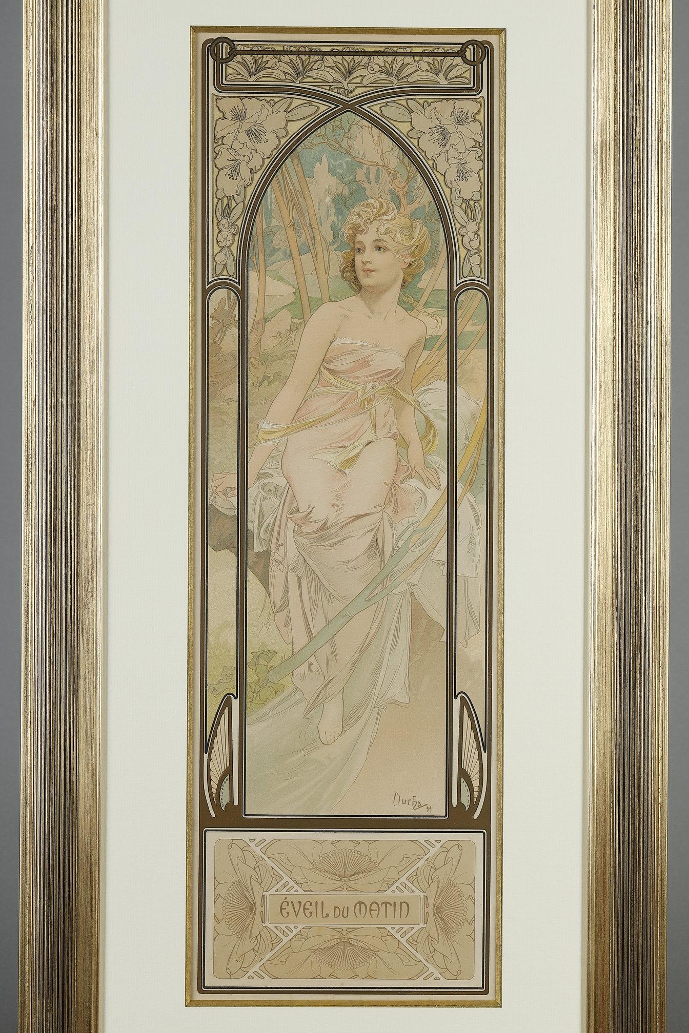 Réveil matinal - Print de Alphonse Mucha