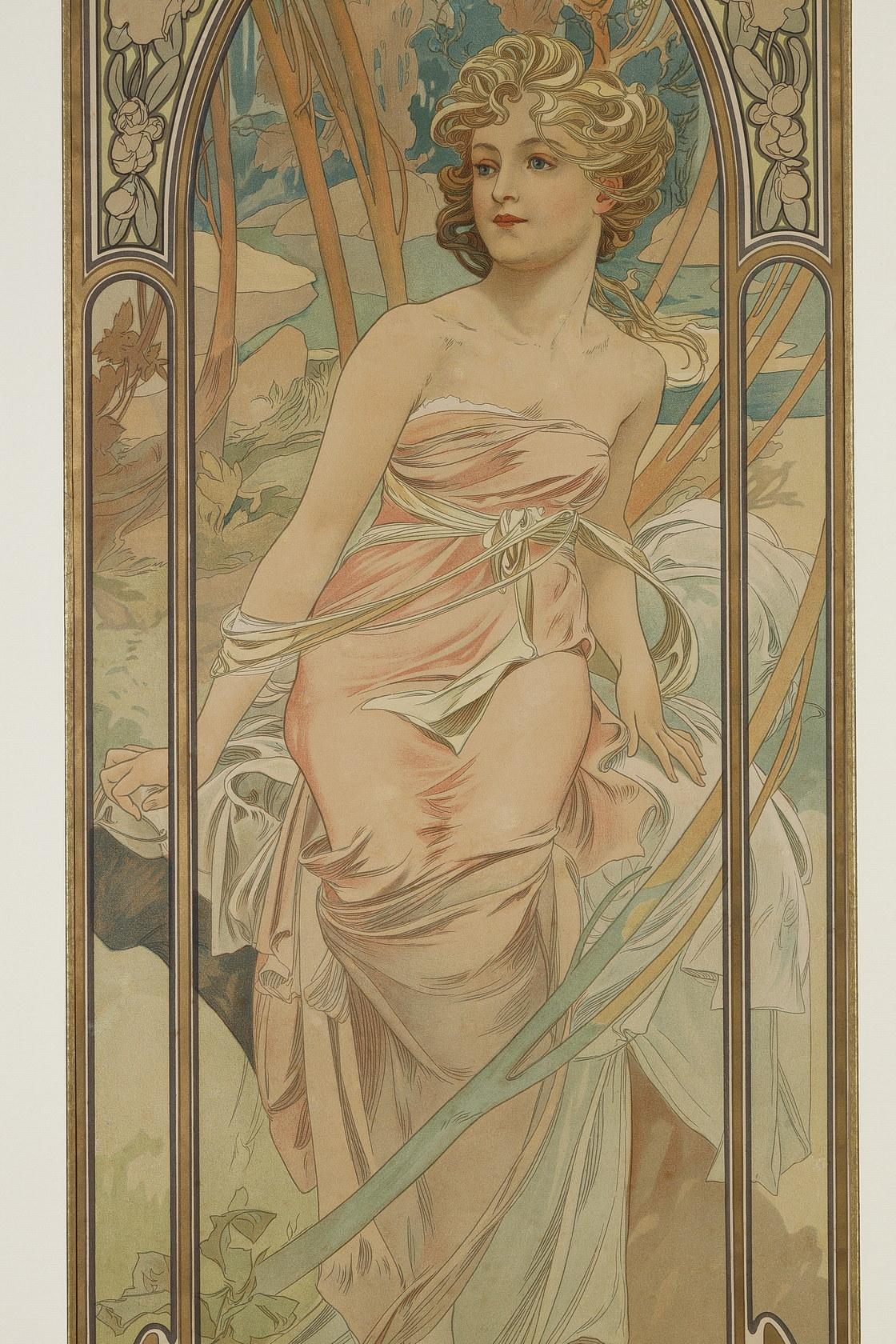 alphonse mucha times of the day
