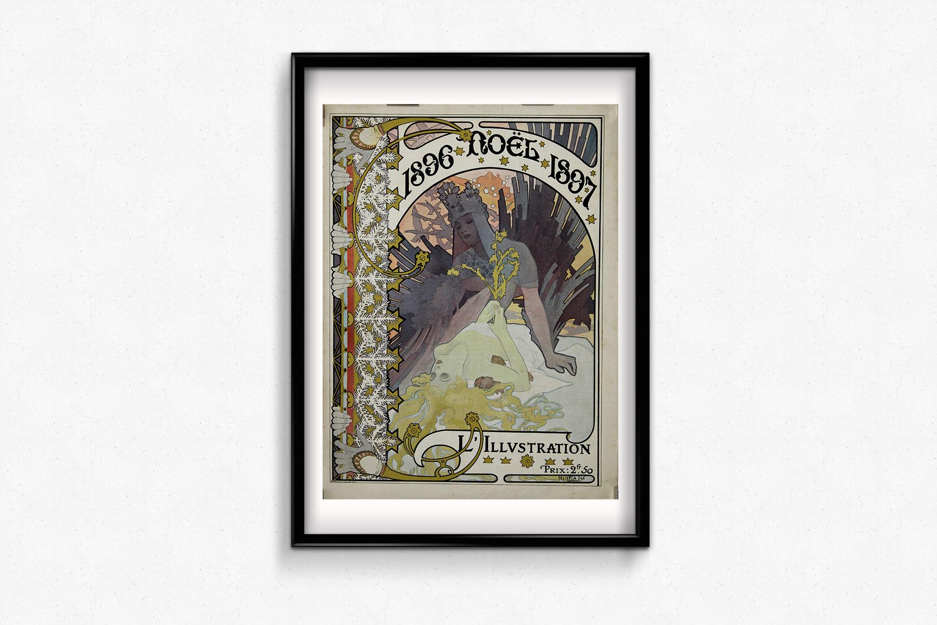 Noël-Ausgabe 1896-1897 von L'Illustration von Alphonse Mucha im Angebot 1