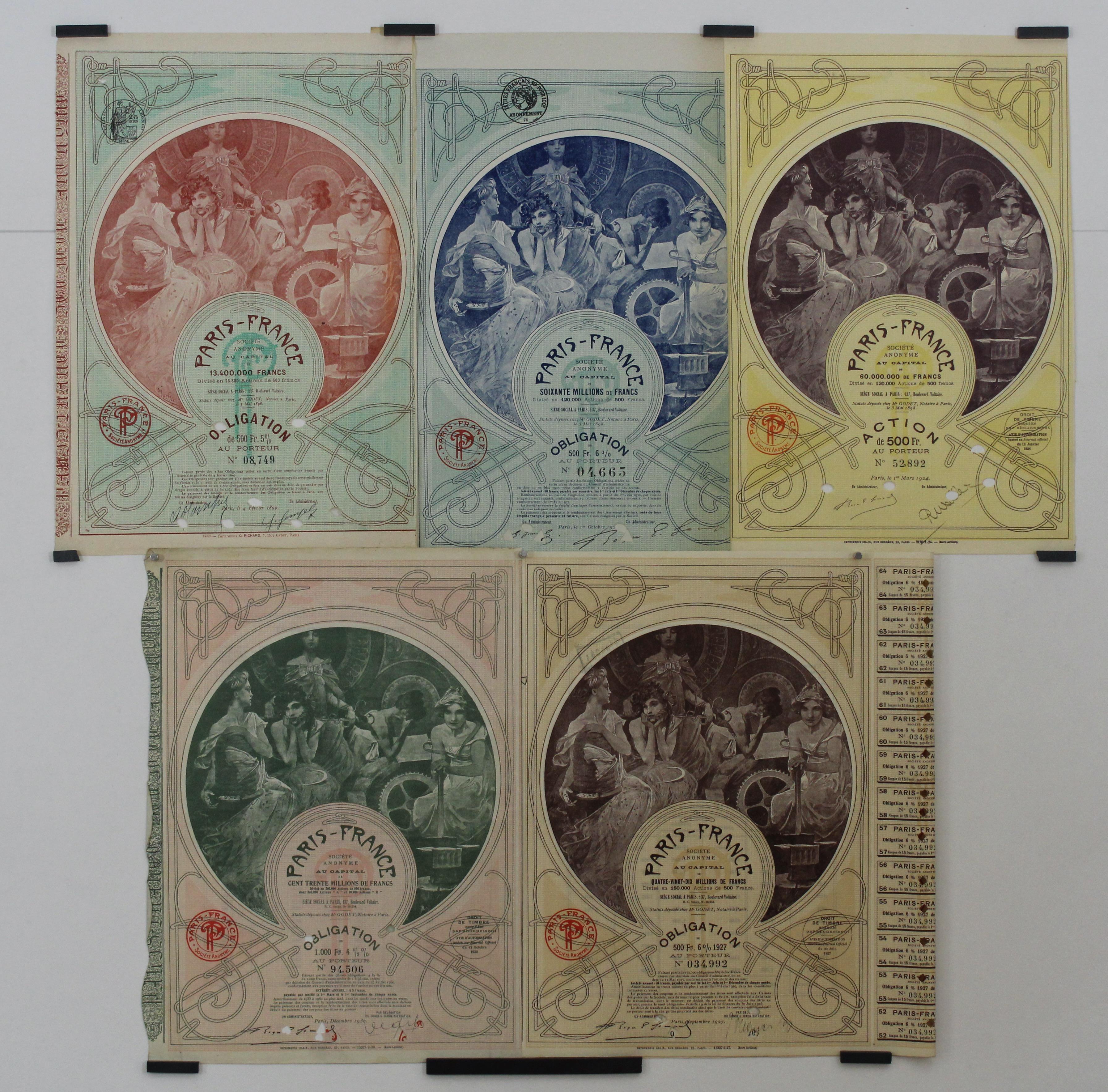 original Obligation et Action au Porteur illustrated by Alphonse Mucha 3