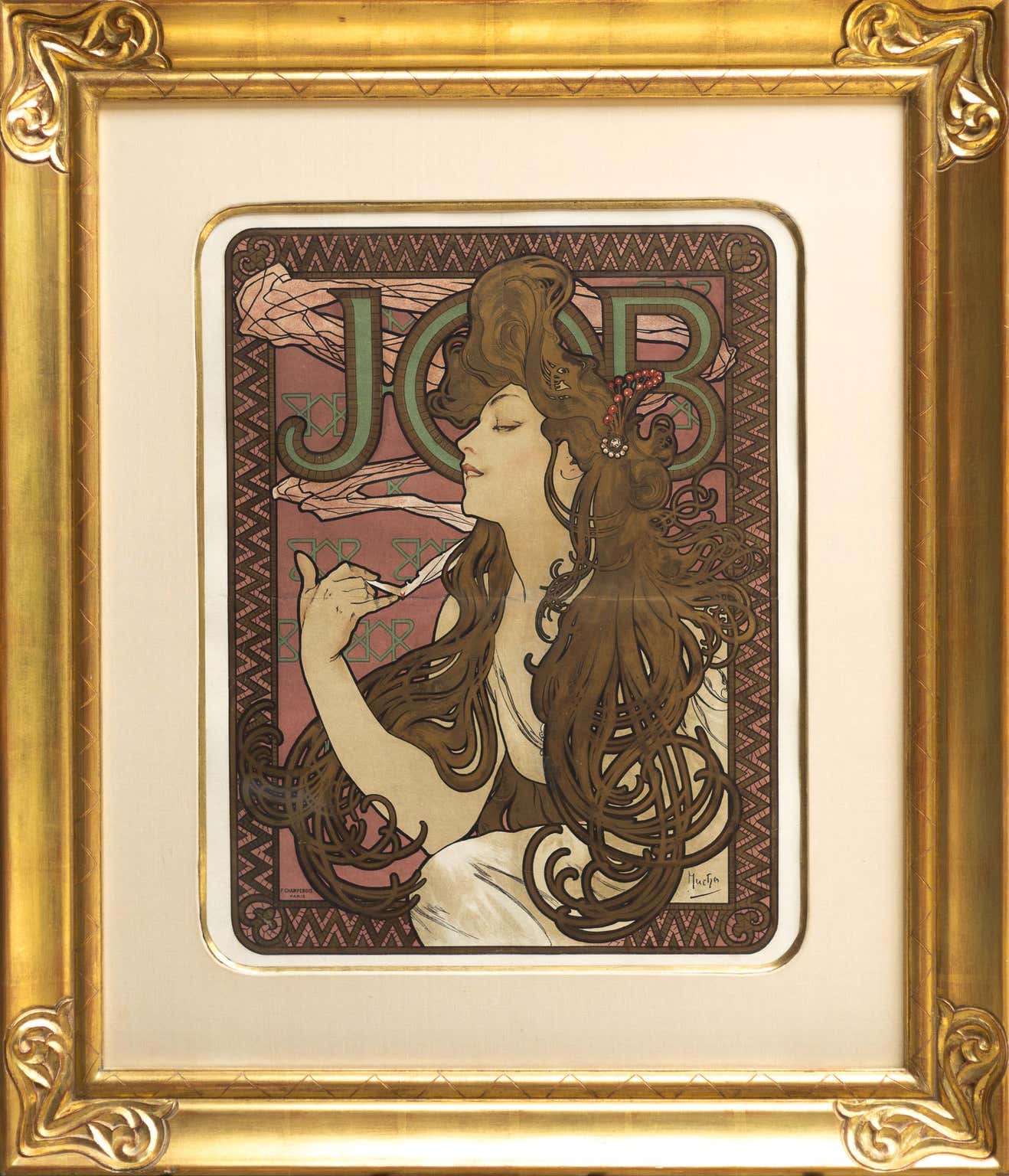 Alphonse Mucha Poster For JOB Cigarette Paper 1896 At 1stDibs alphonse-mucha-poster-for-job-cigarette-paper-1896-at-1stdibs