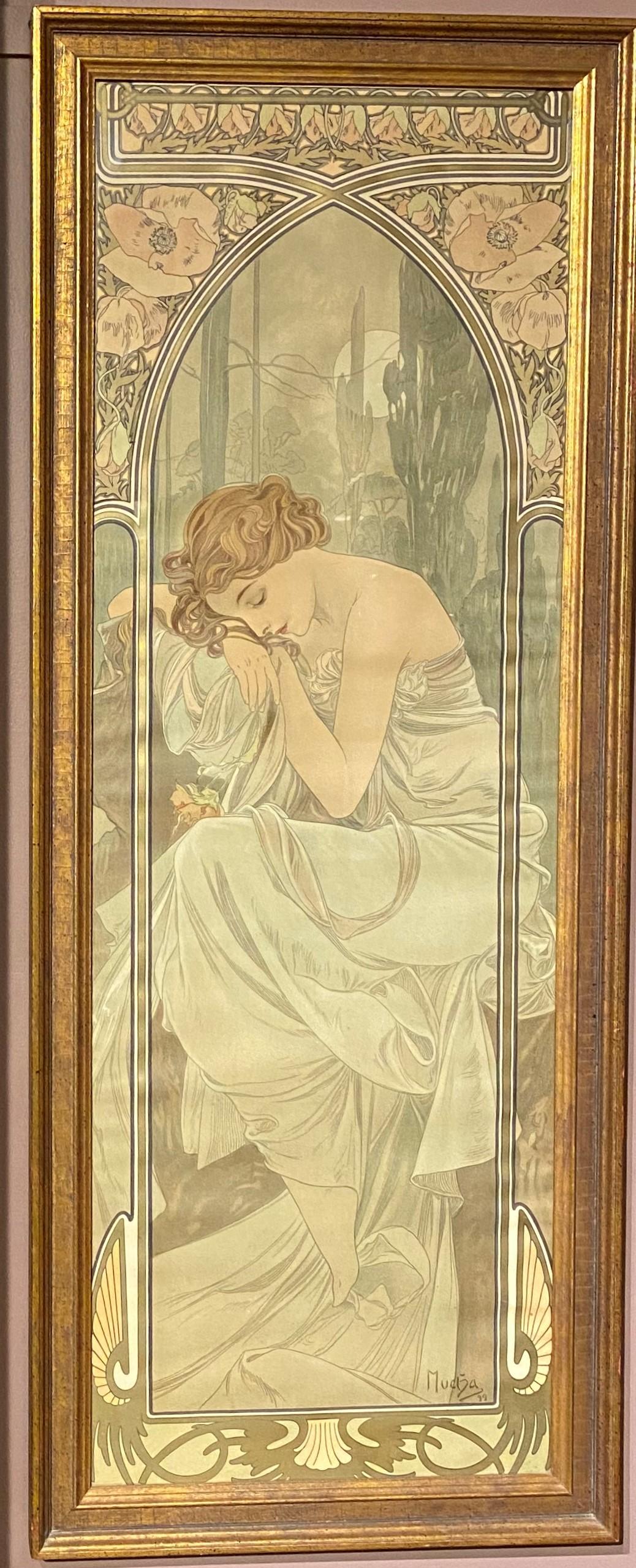mucha reverie du soir