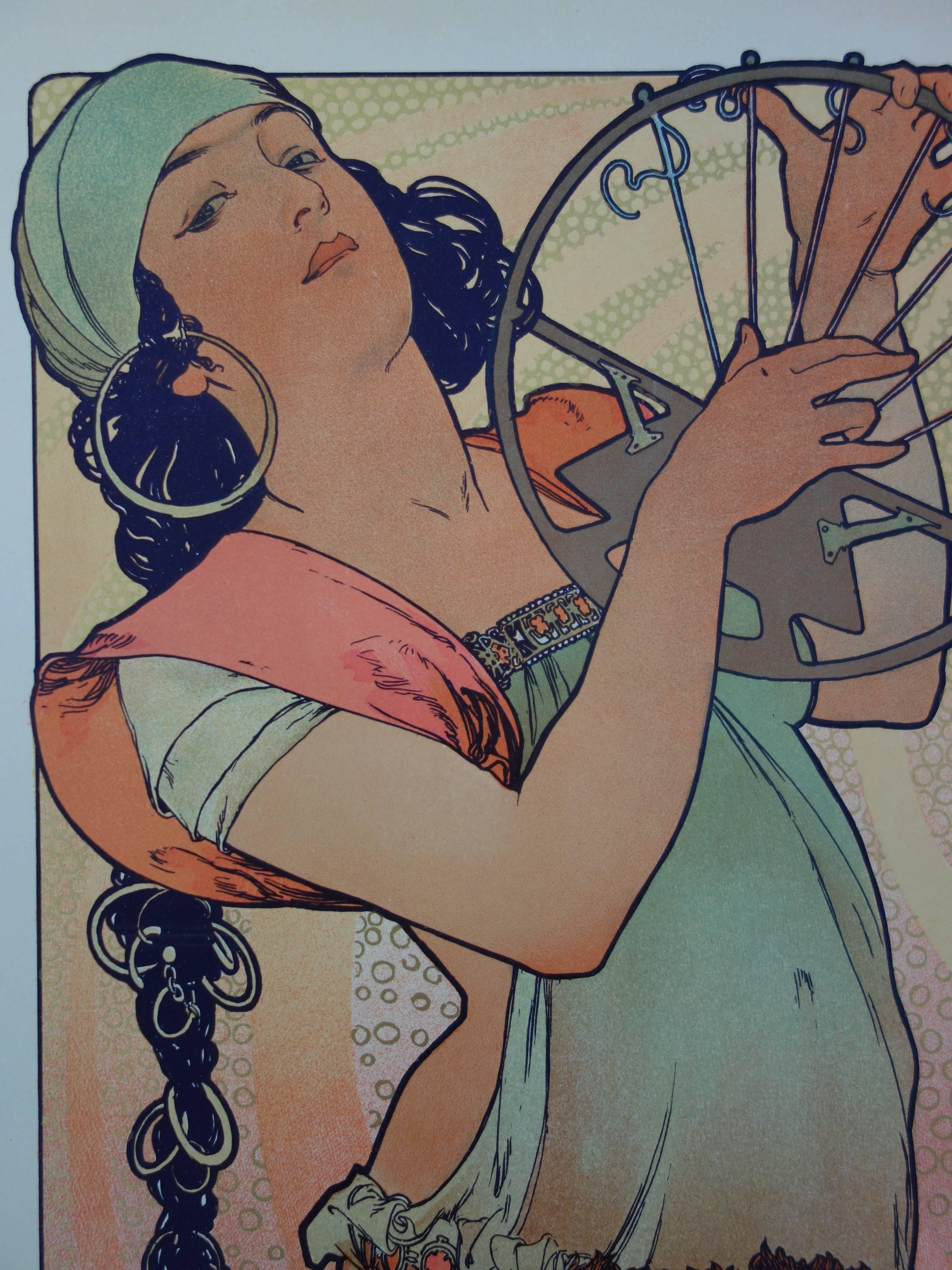 Salomé - Original lithograph (Catalog raisonne Bridges #R 10c), 1897 - Art Nouveau Print by Alphonse Mucha