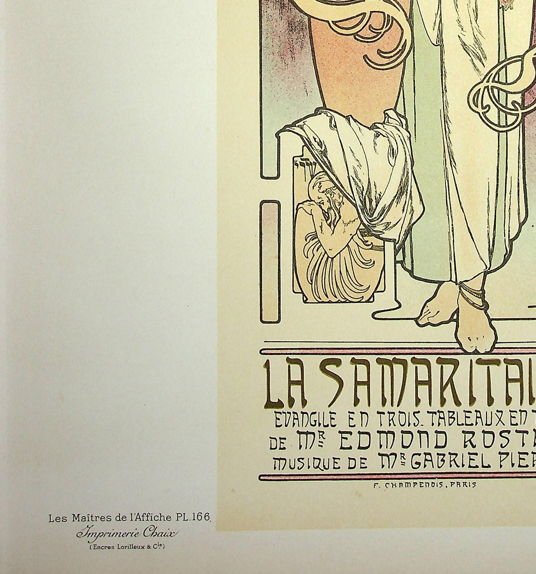 Sarah Bernardt in La Samaritaine - Lithograph (from 