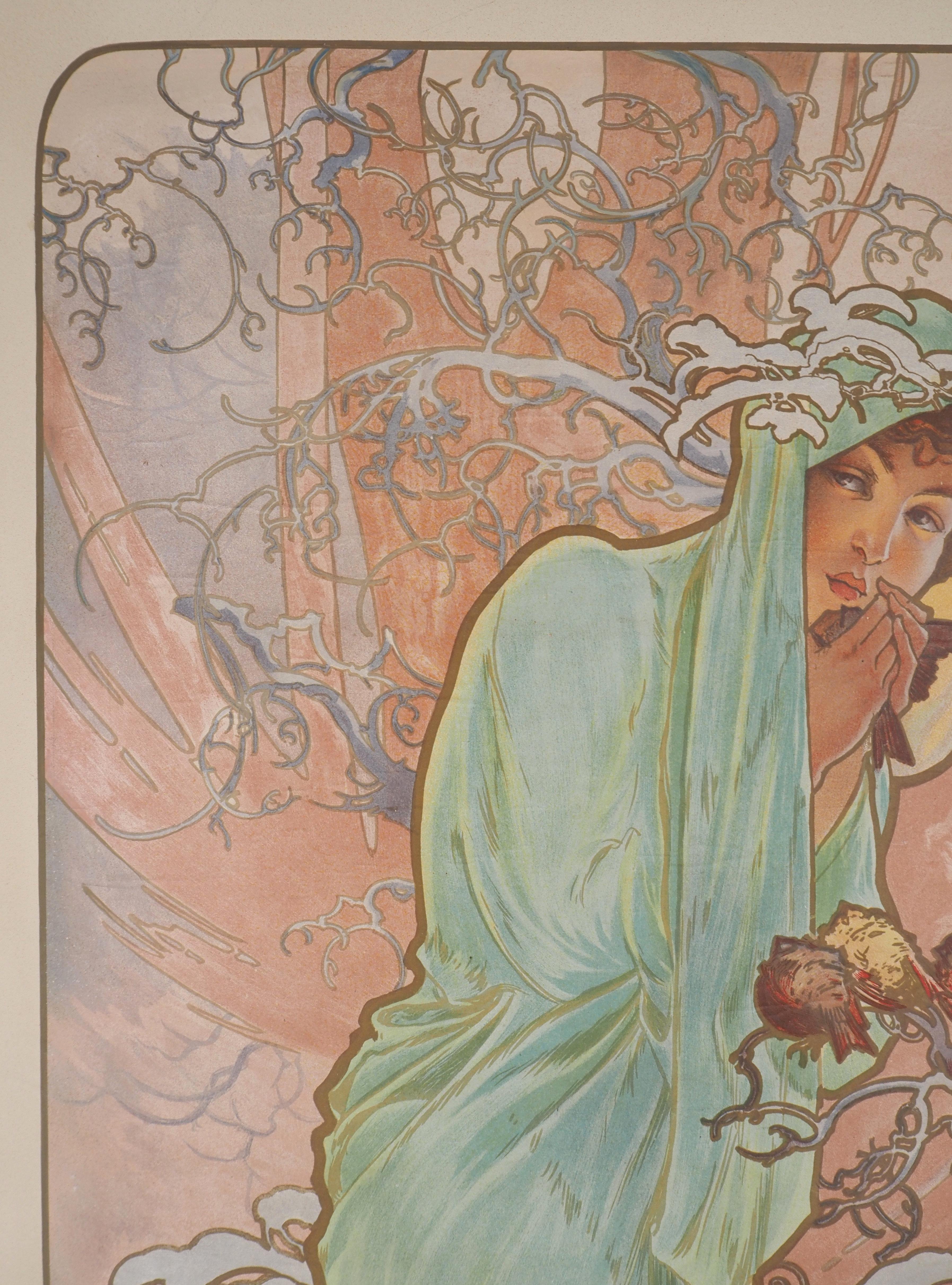 Seasons: Winter - Original lithograph (Catalog raisonne Bridges P3-6 PP21), 1896 For Sale 6