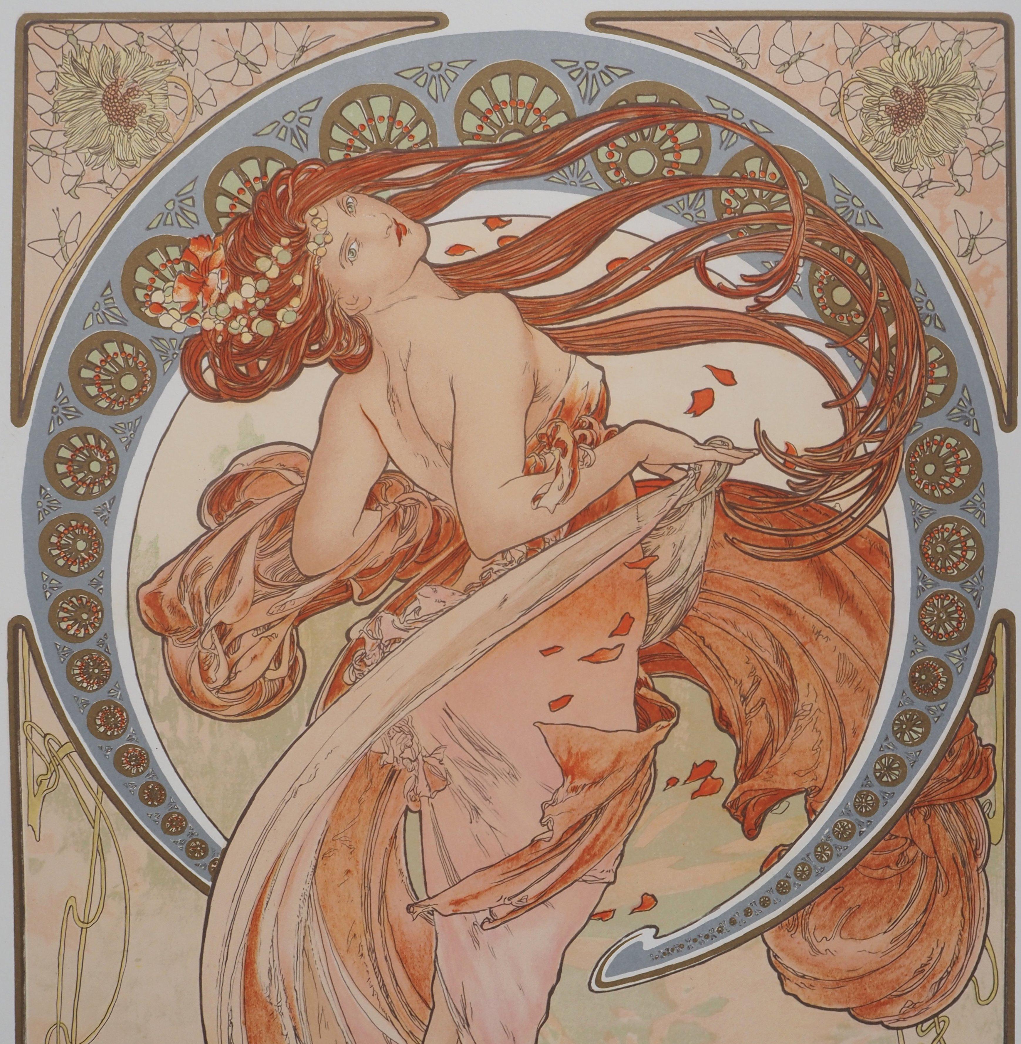 Alphonse Mucha (1860-1939) (dopo)
Le arti : La danza

Litografia
Firma stampata nella lastra
Numerato / 500
Pubblicato in 