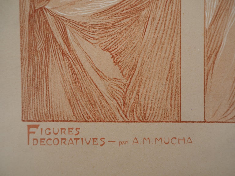 The Bathers - Lithograph 1902 - Print by Alphonse Mucha