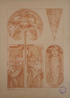 The Bathers - Lithograph 1902