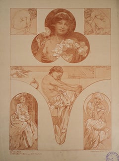 Les modèles - Lithographie 1902