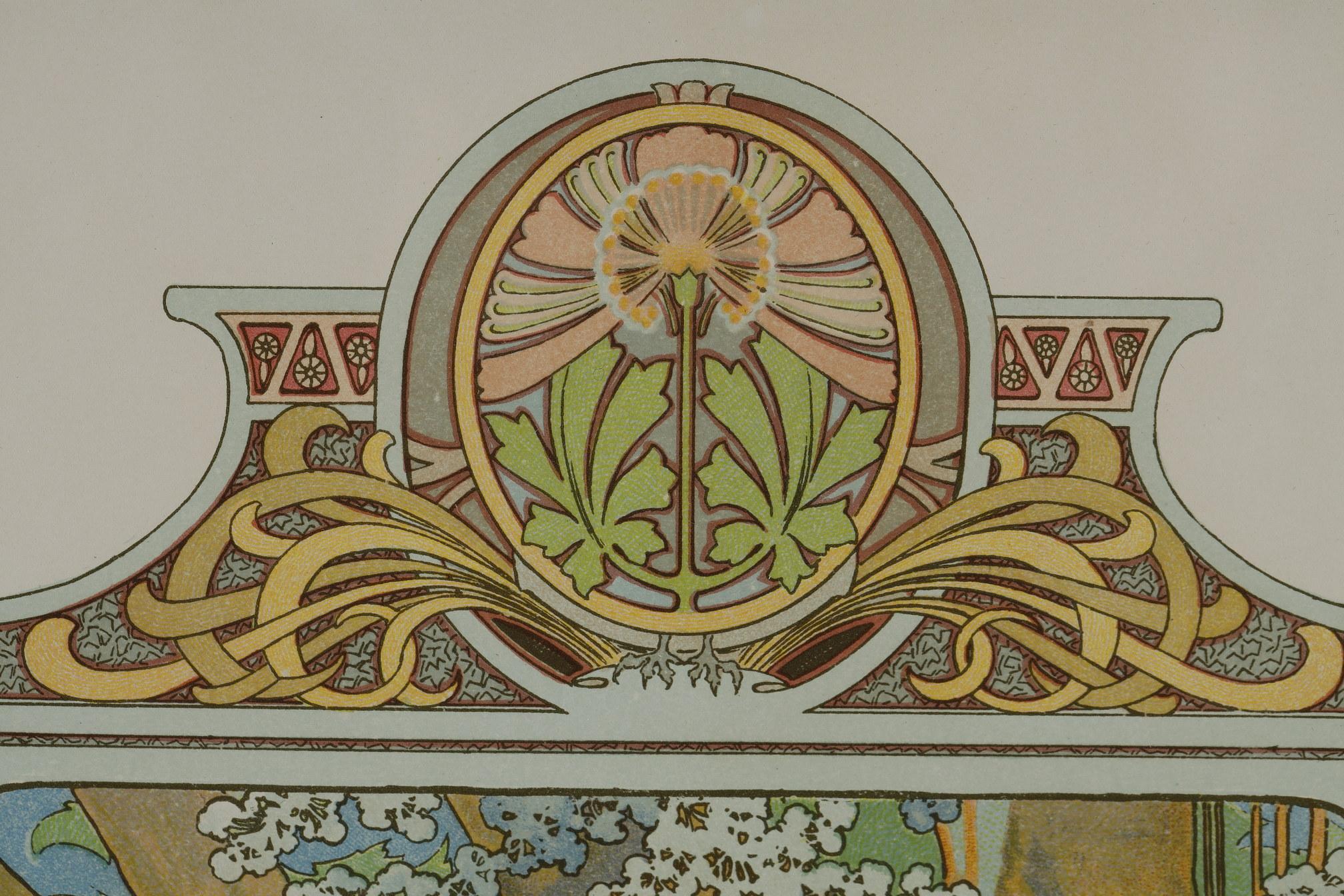 Die Jahreszeiten – Print von Alphonse Mucha