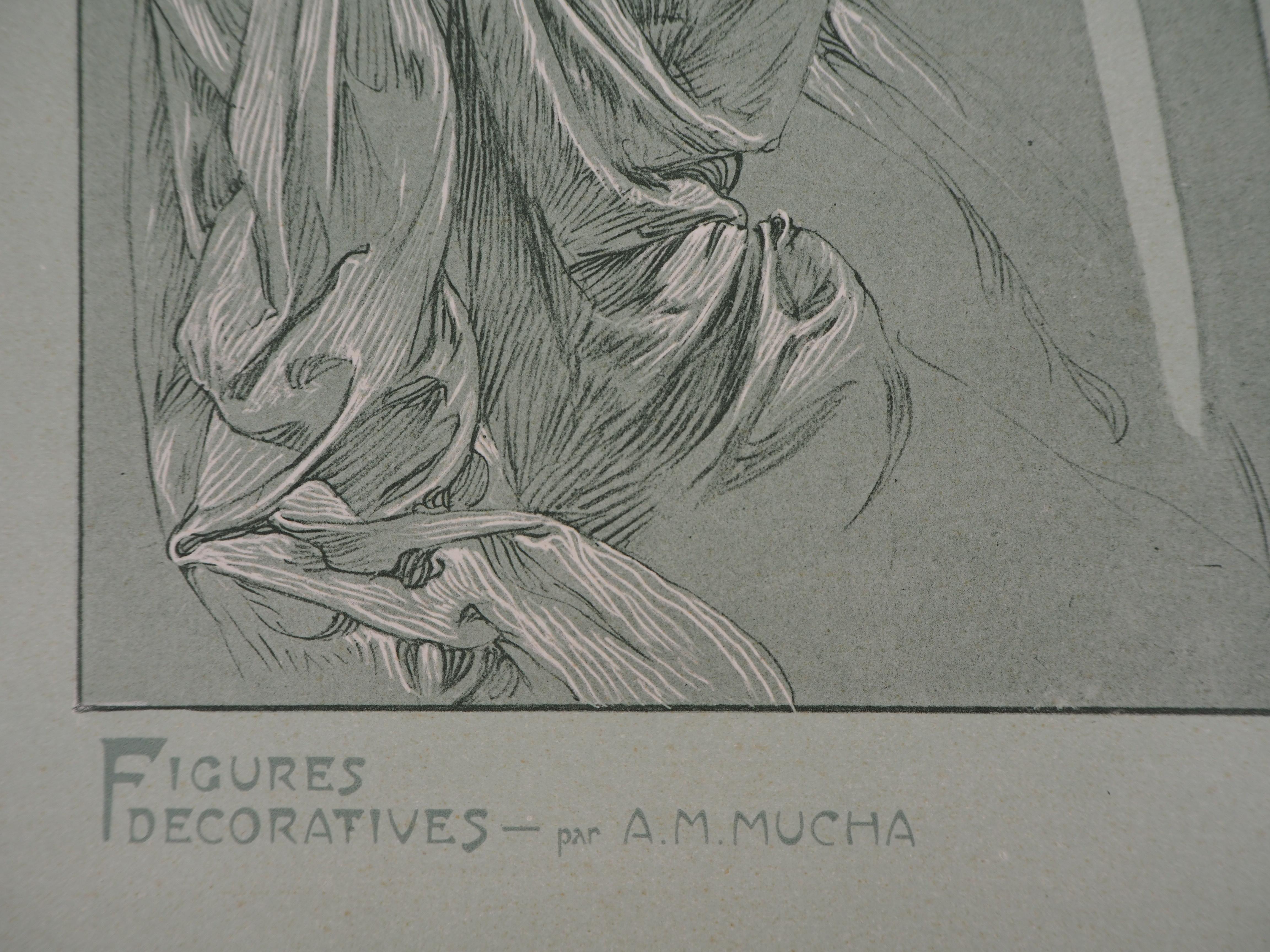 Thinking Women - Lithograph 1902 - Print by Alphonse Mucha