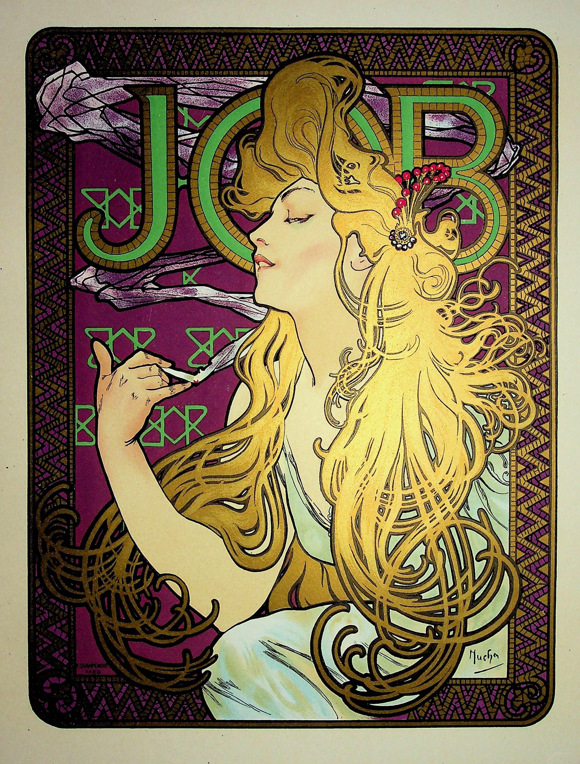 Woman Smoking a Cigarette - Lithograph (from 