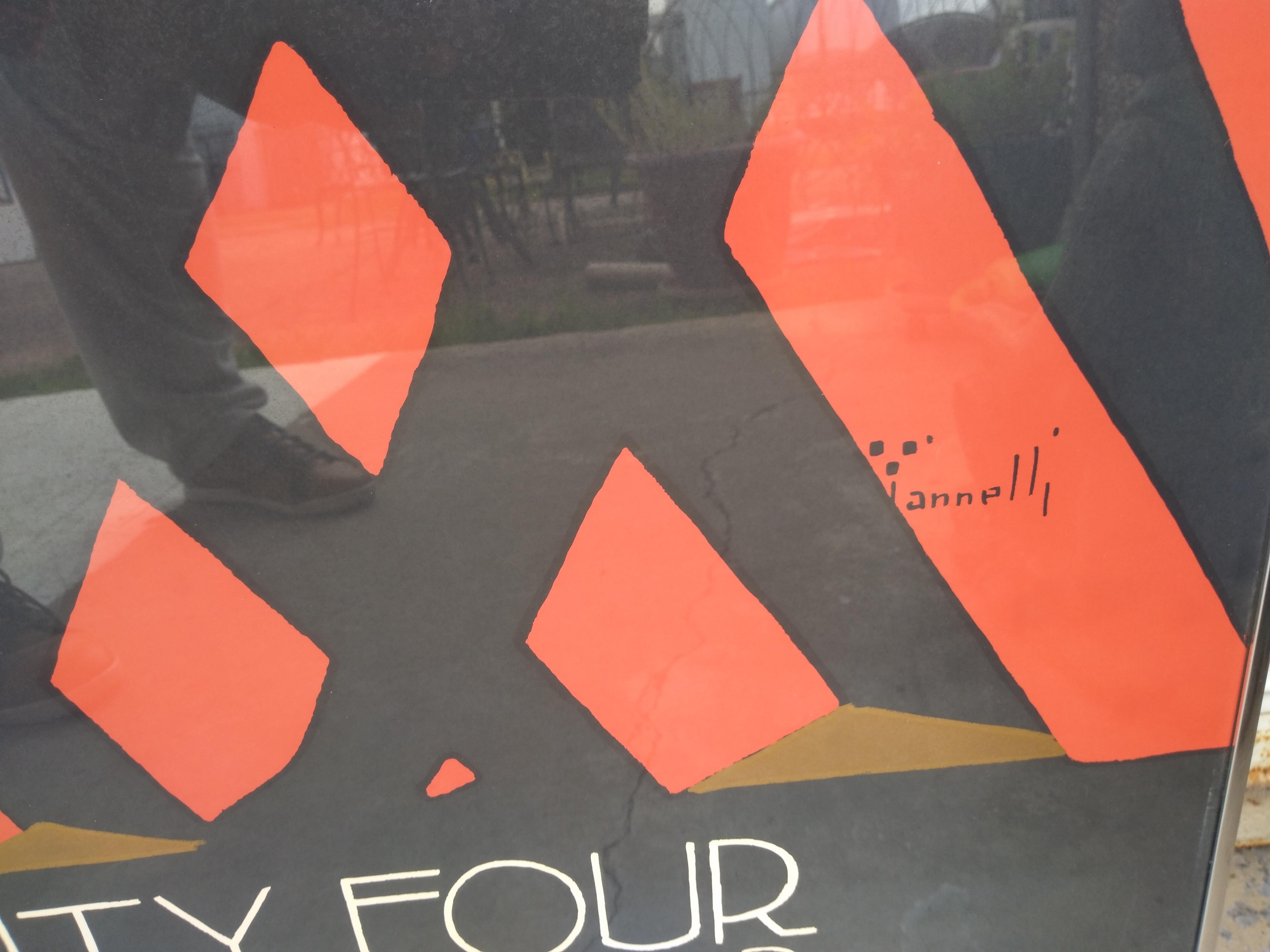 Il s'agit d'une superbe affiche des Bigli Four. Les couleurs sont impeccables ainsi que l'état de conservation. Il s'agit d'une merveilleuse addition à n'importe quelle pièce.