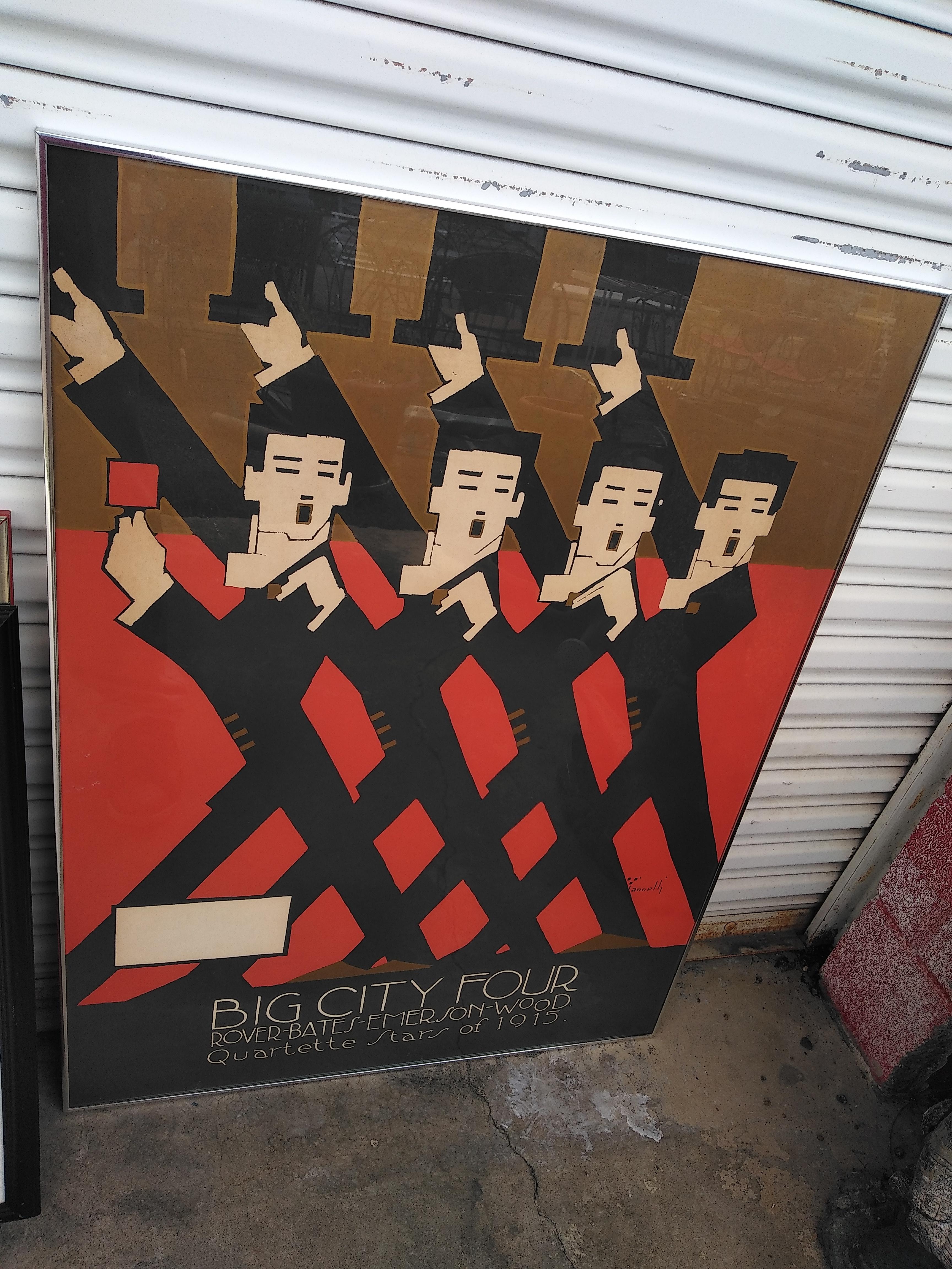 italien Affiche Big City Four d'Alphonso Iannelli
