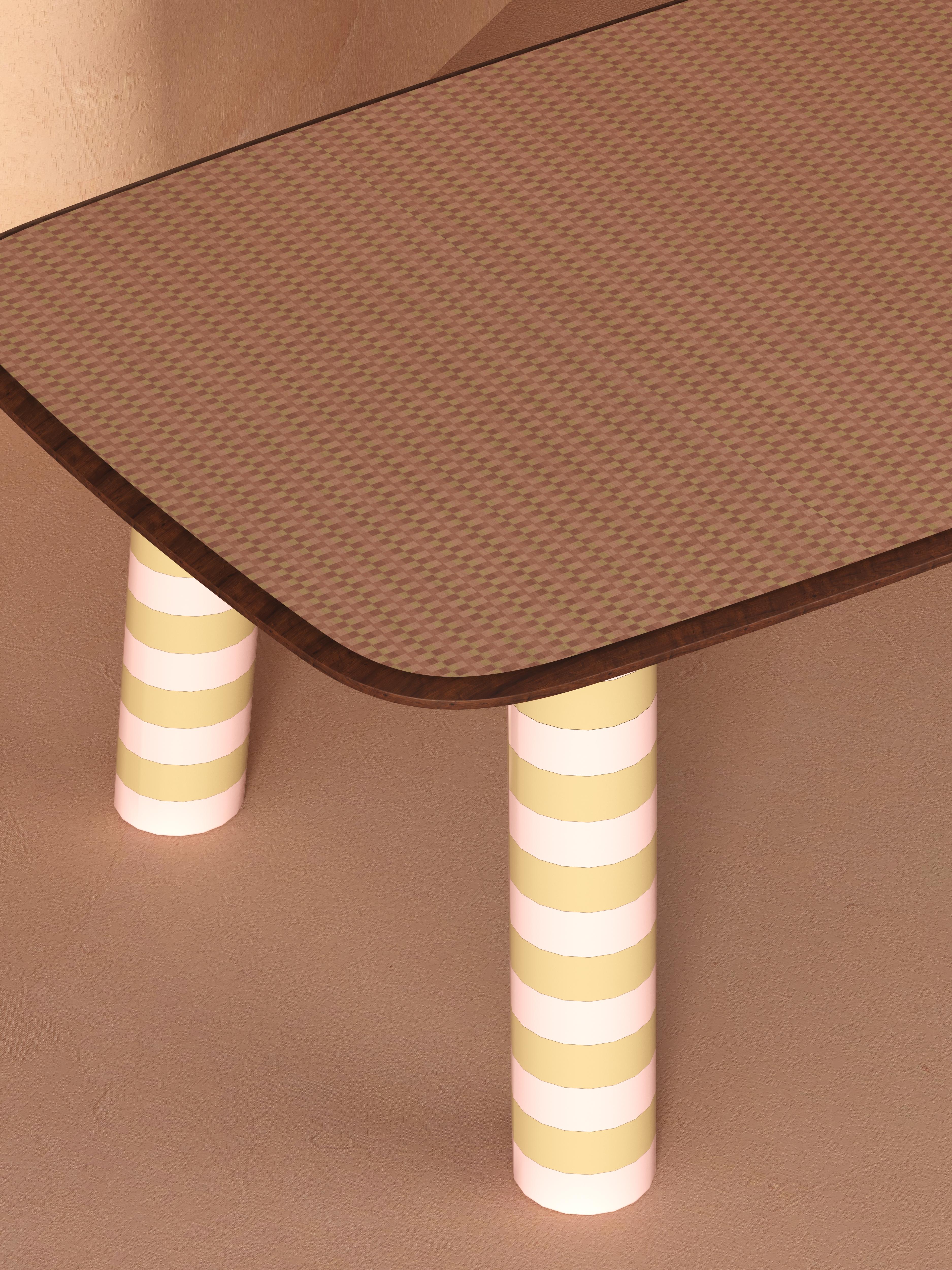 ALPI Grada Rosa Veneer 'Limpid'' Circle Table by Tugba Ata For Sale 2