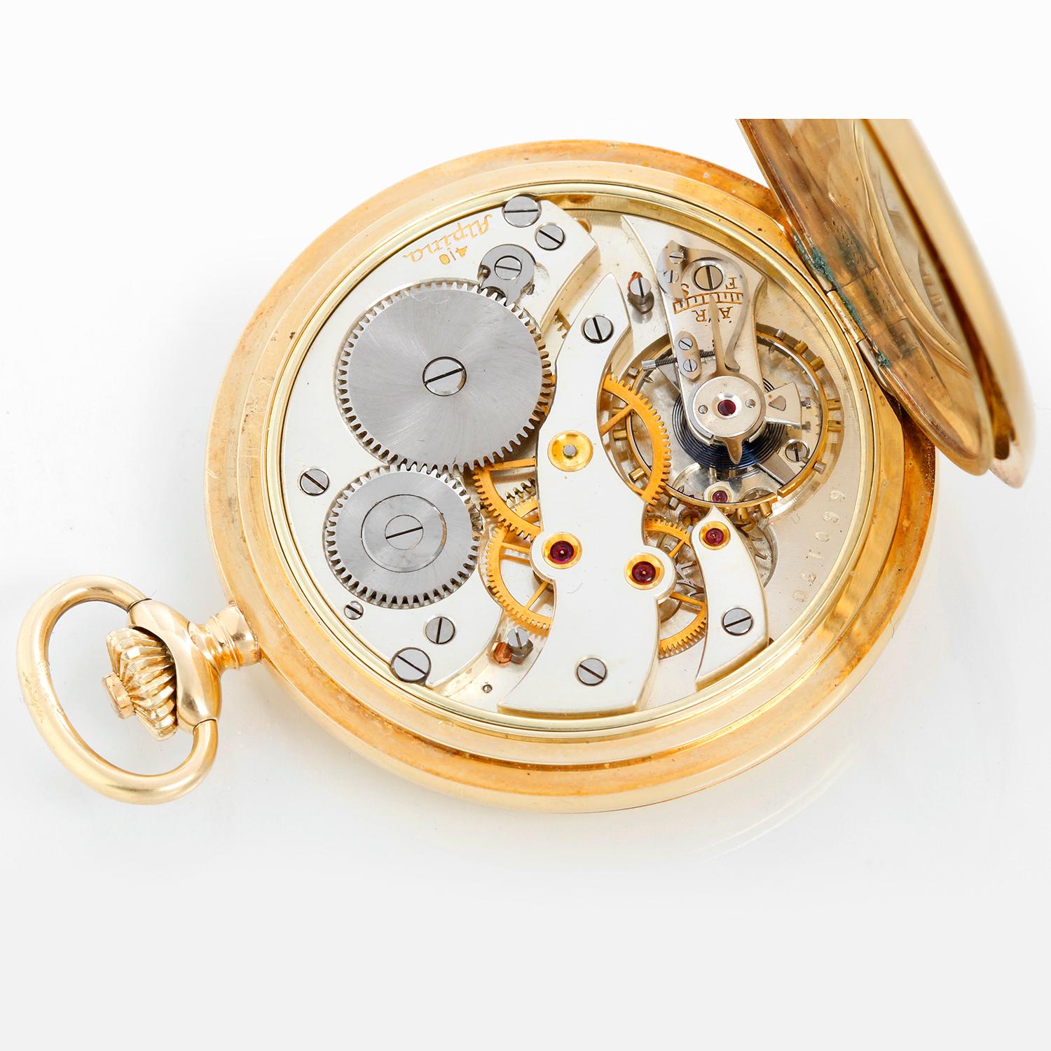 Alpina Montre de poche en or jaune 14 carats 1
