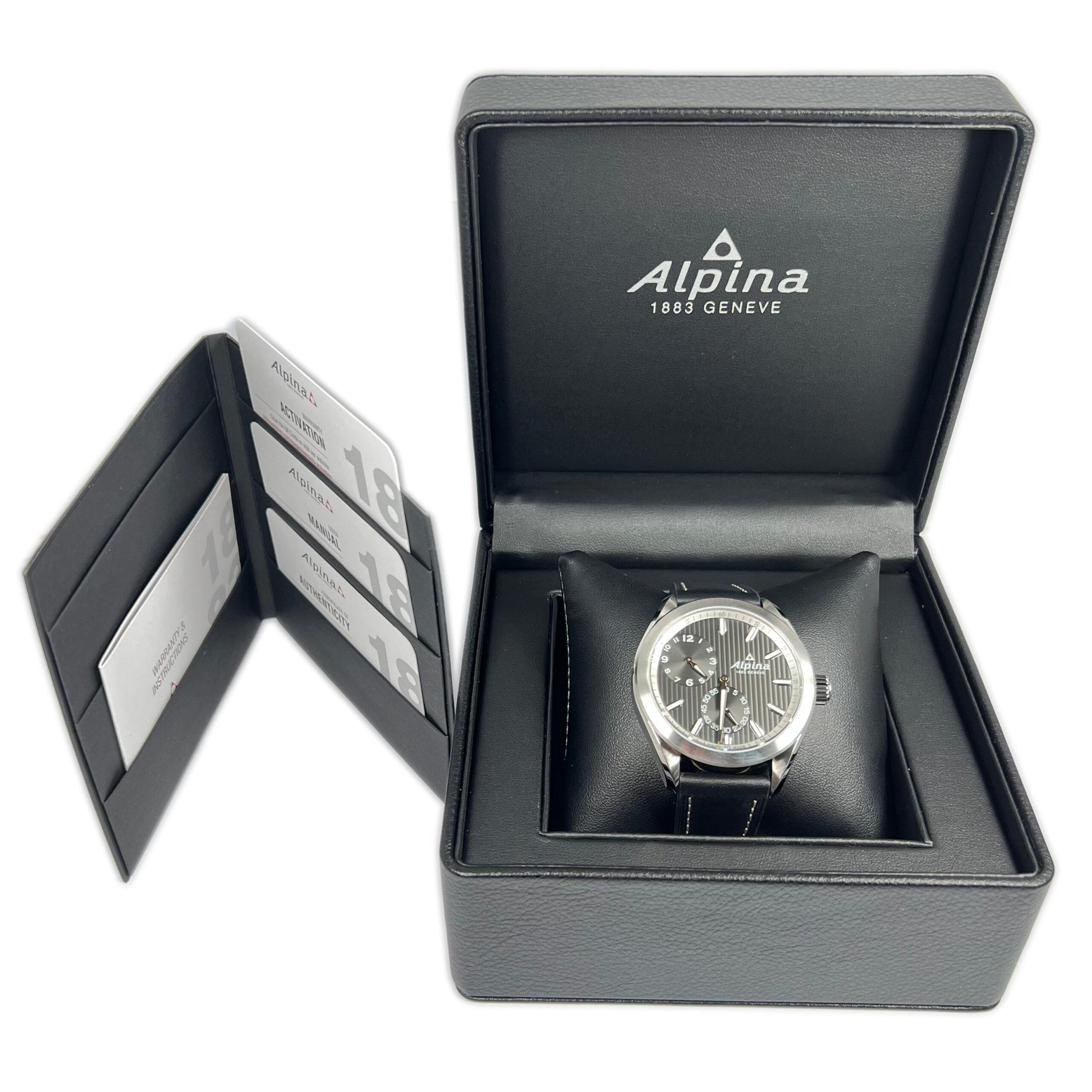 Modern Alpina Alpiner Regulator Stainless Steel Men’s Watch, AL-650BBS5E6 For Sale