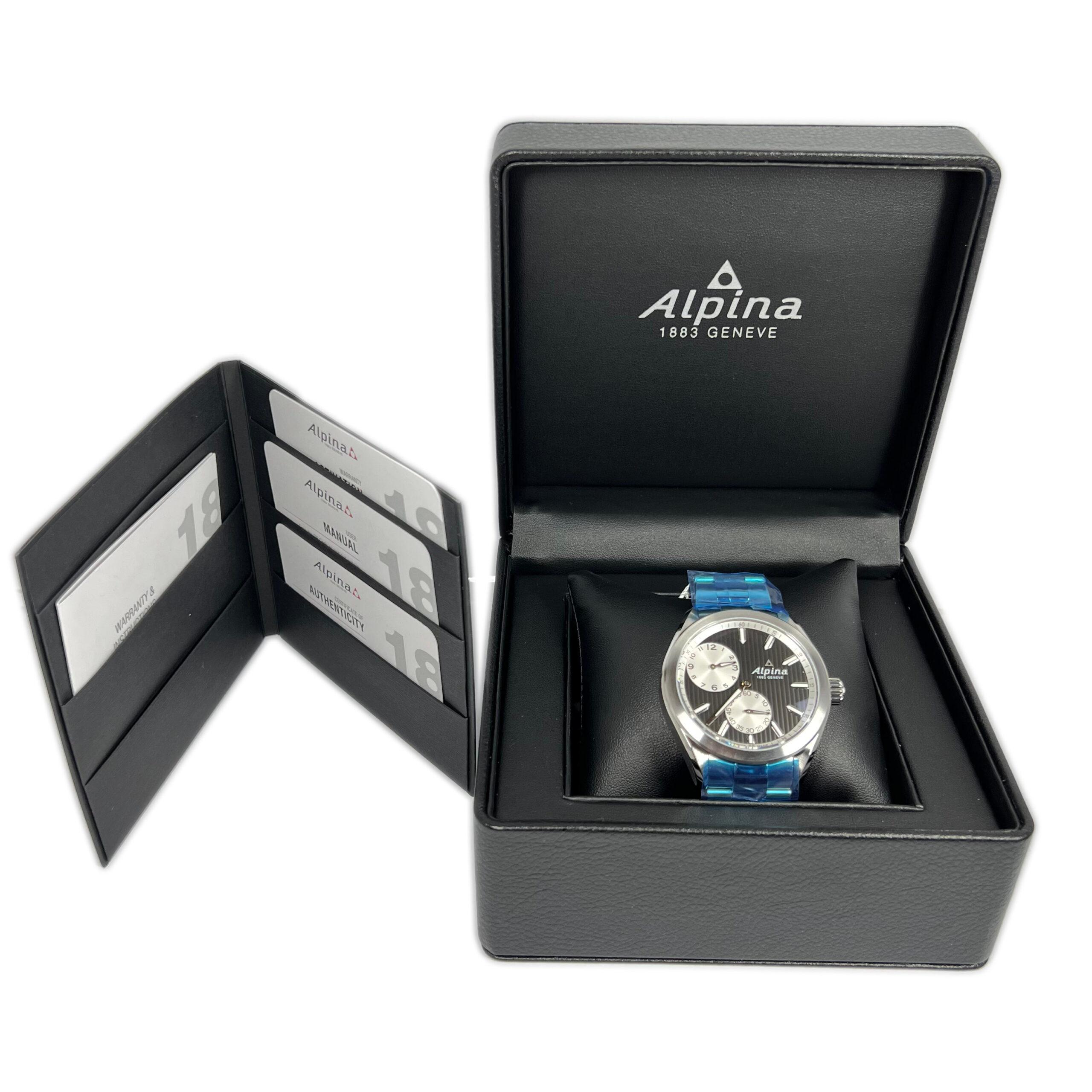 Modern Alpina Alpiner Regulator Stainless Steel Men’s Watch, AL-650BSS5E6B For Sale
