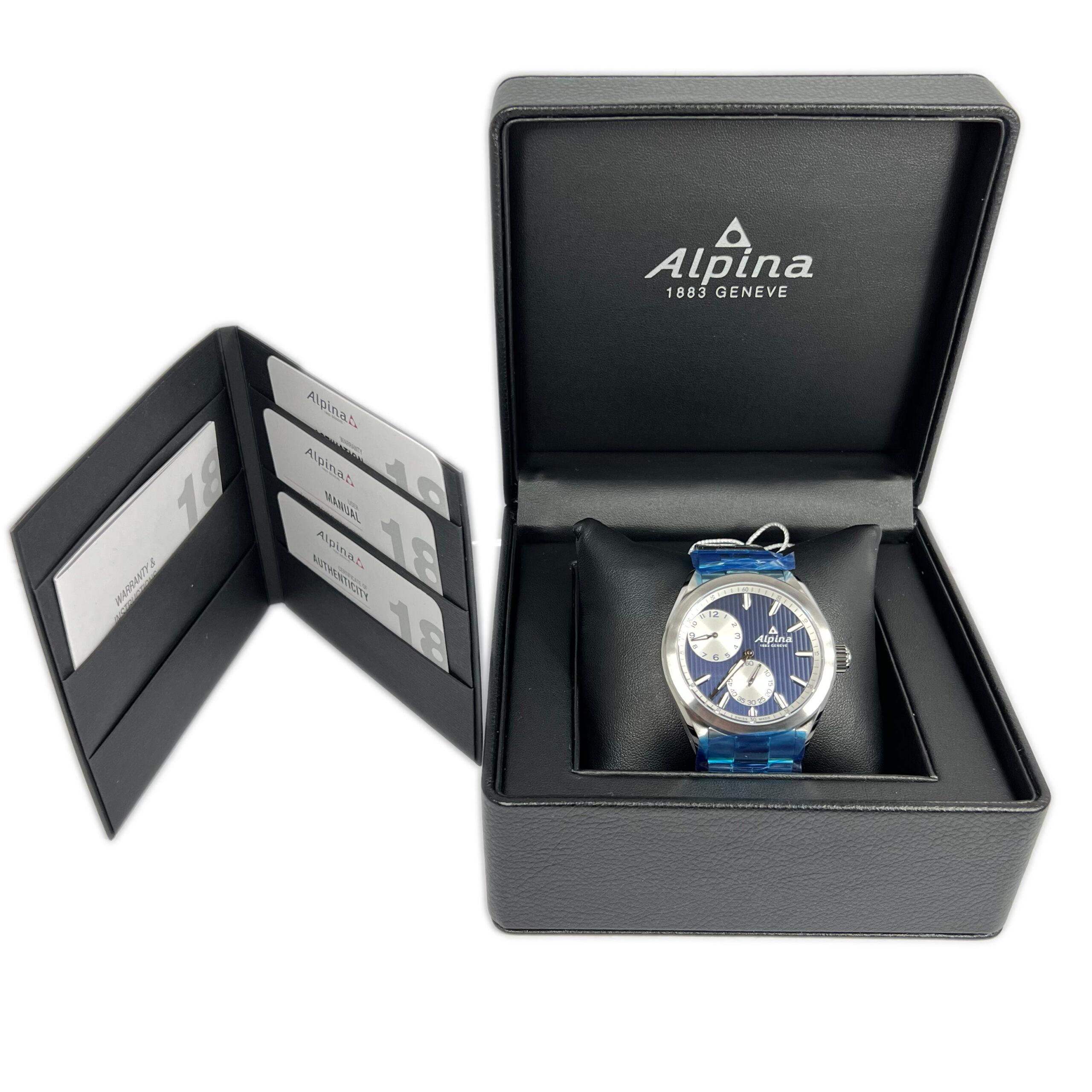 Modern Alpina Alpiner Regulator Stainless Steel Men’s Watch, AL-650NSS5E6B For Sale