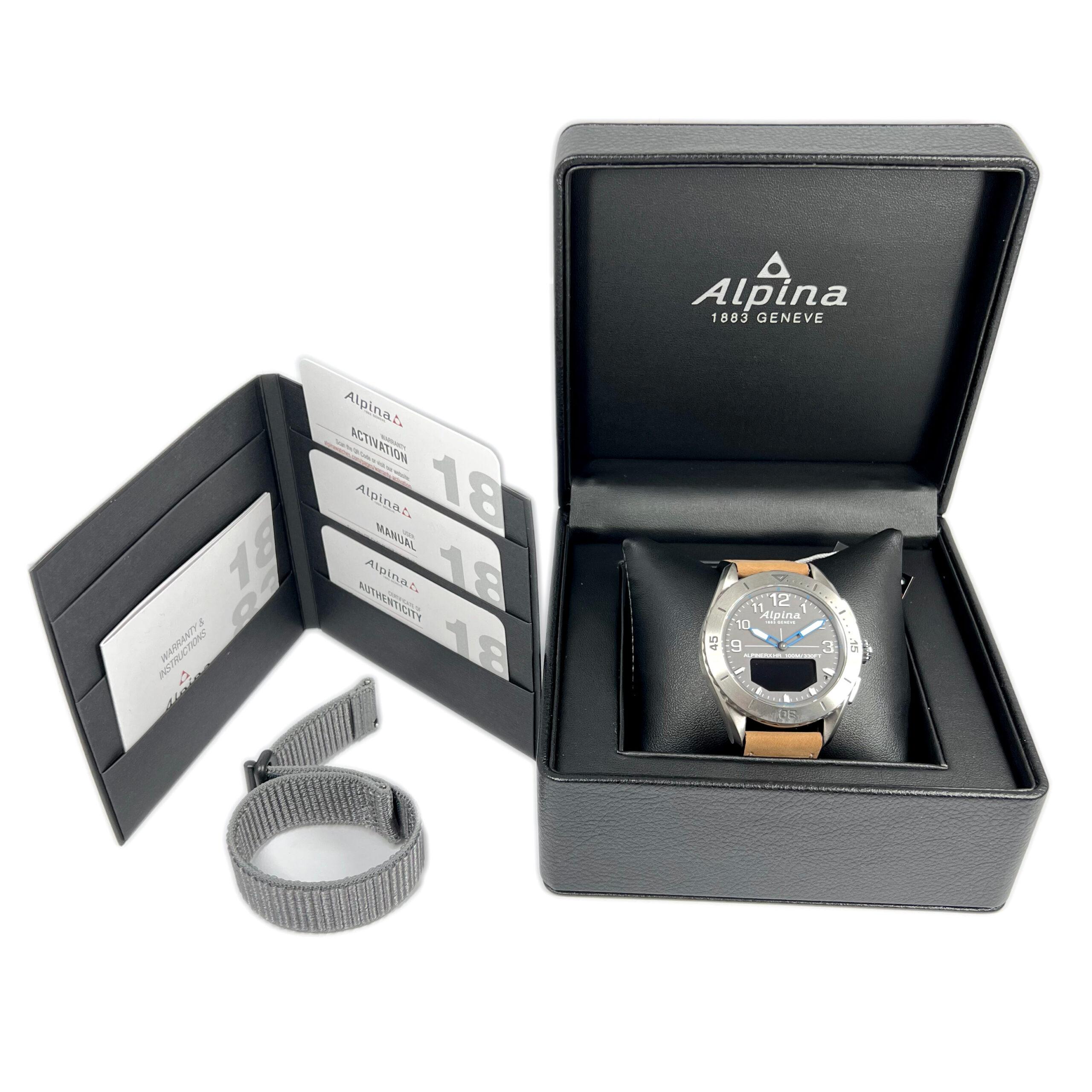 Alpina AlpinerX Alive Titanium Men’s Watch, AL-284LGGN5TAQ1L In New Condition For Sale In North Miami Beach, FL