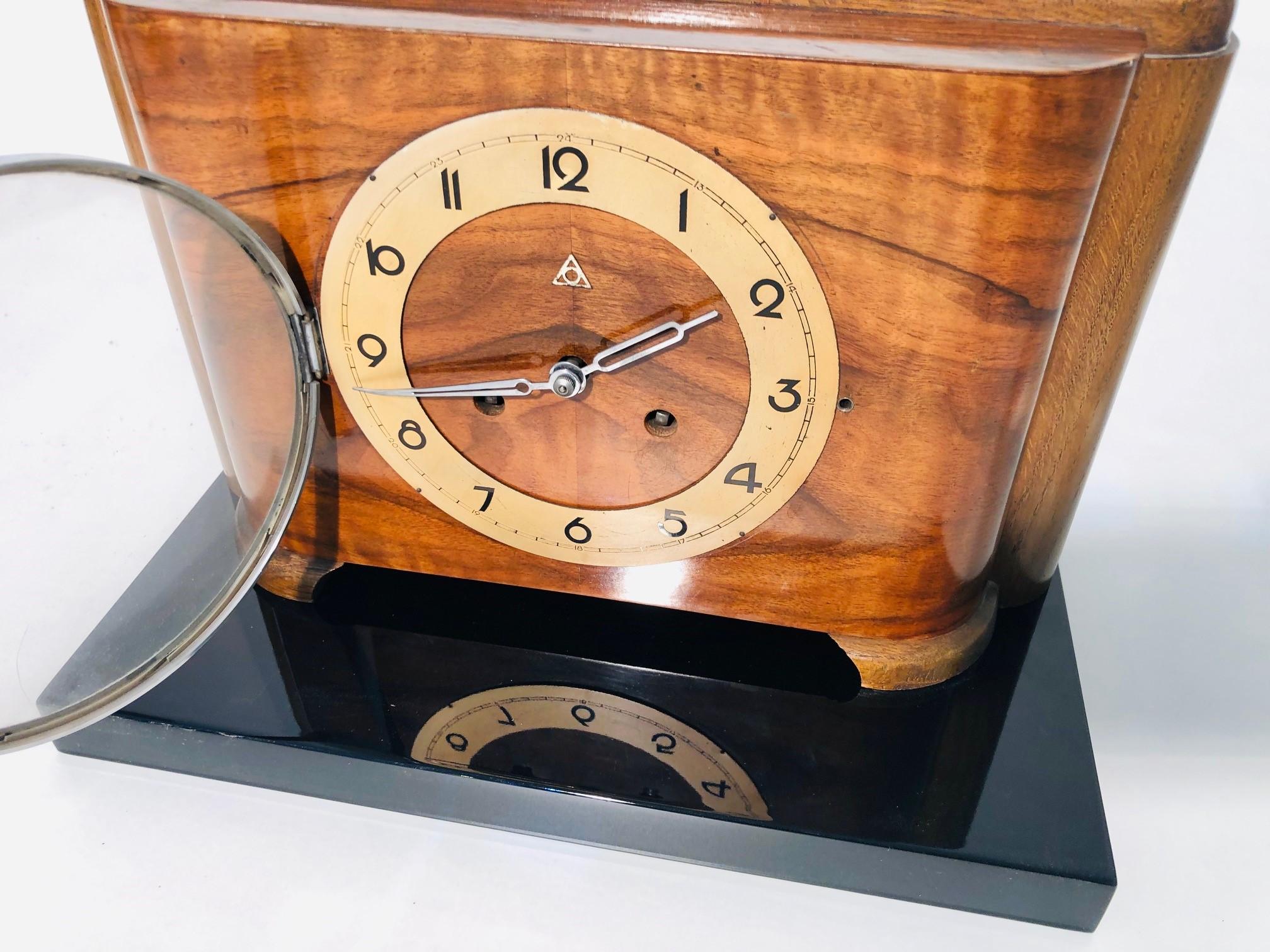 Alpina Art Deco Table Clock, 1920s In Good Condition In Senden, NRW