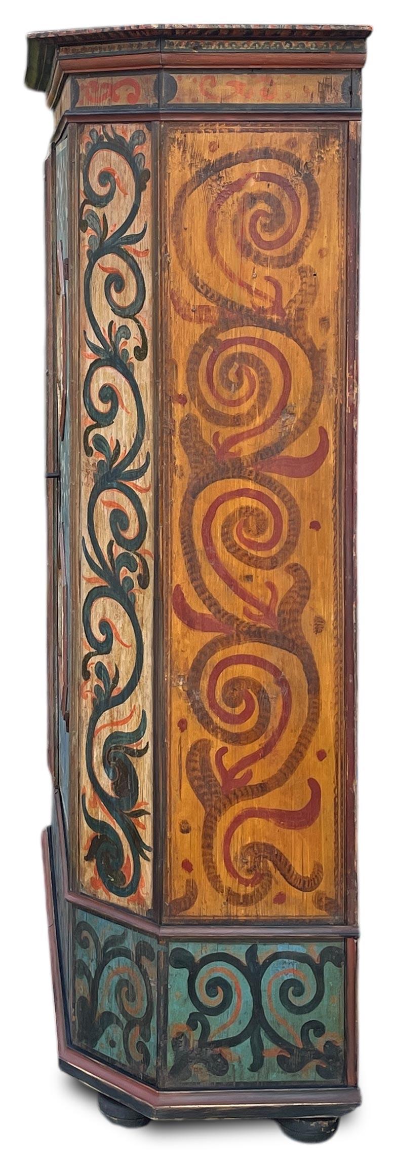 Alpine Blue Painted Cupboard 1774 13