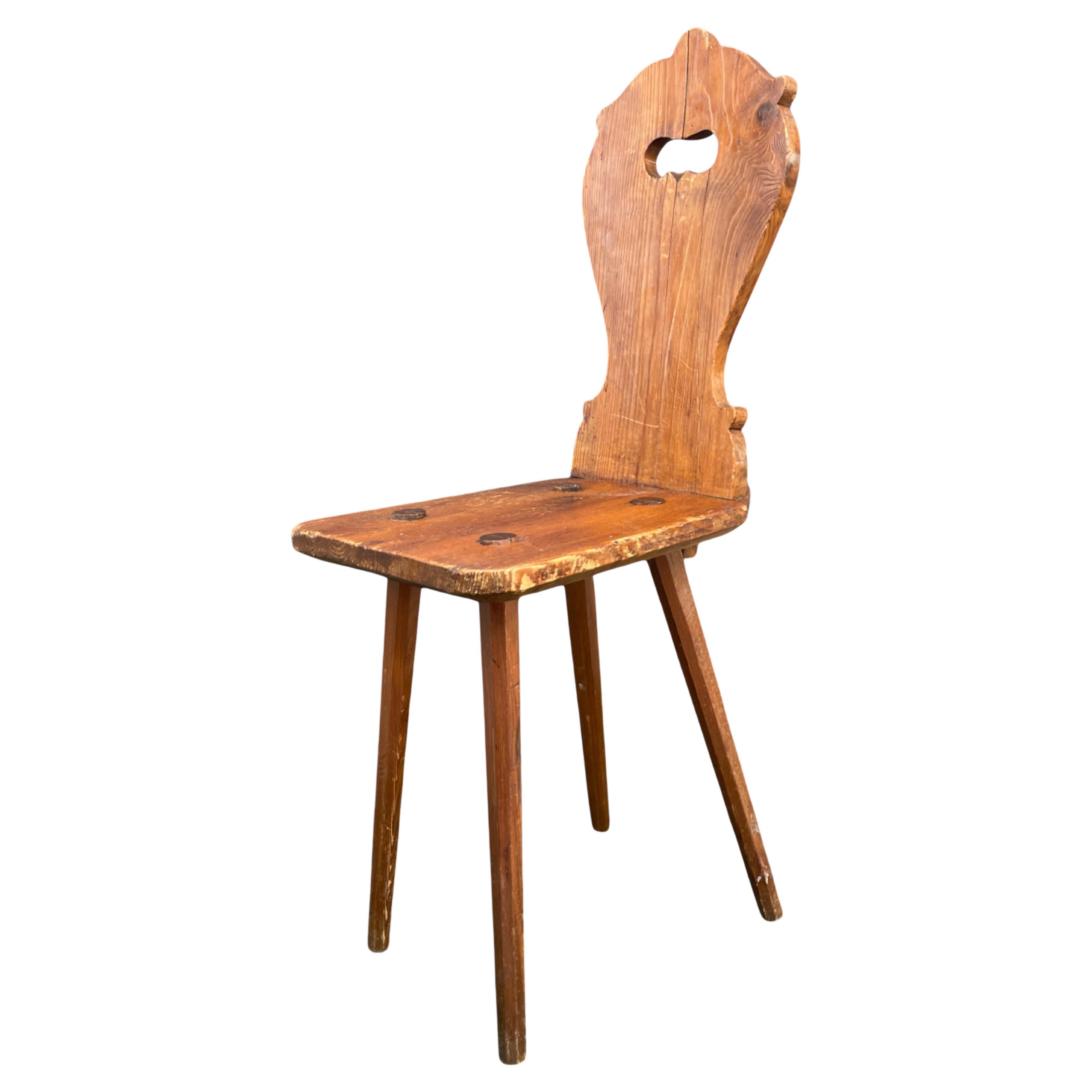 Silla Alpine de madera de abeto
