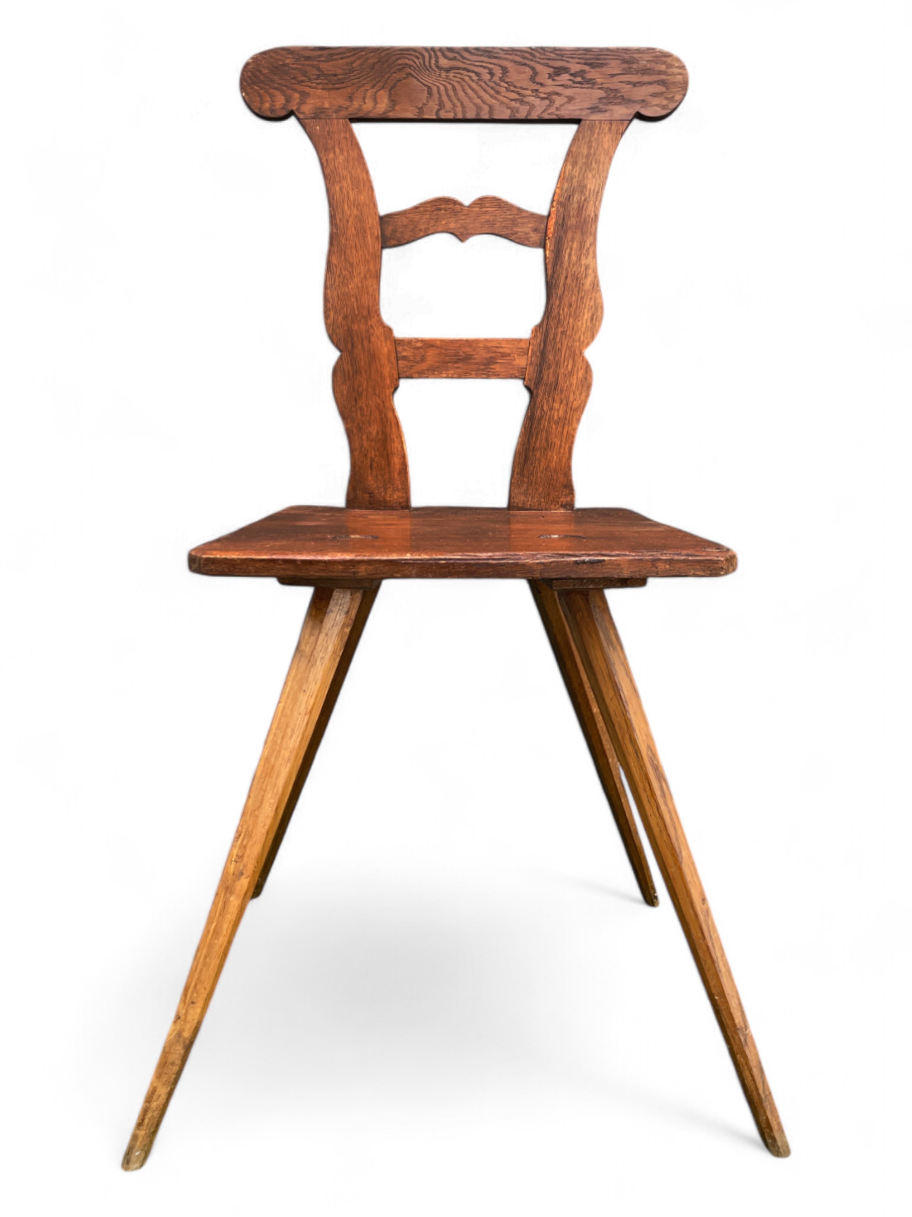 Alpine Stuhl aus Eichenholz im Angebot 5
