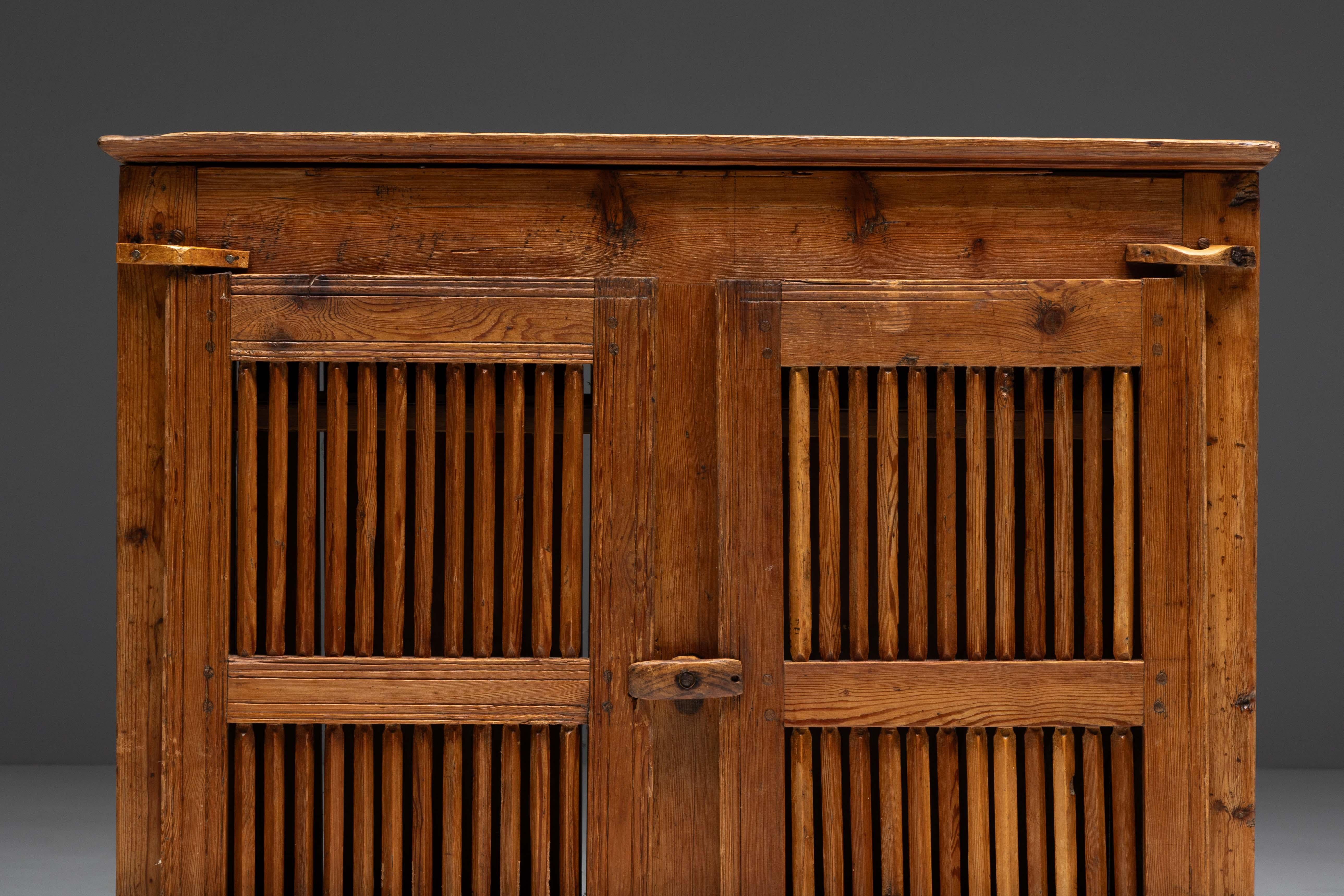 Alpine Cheese Drying Cabinet or Tommière, France, 19th Century For Sale 4