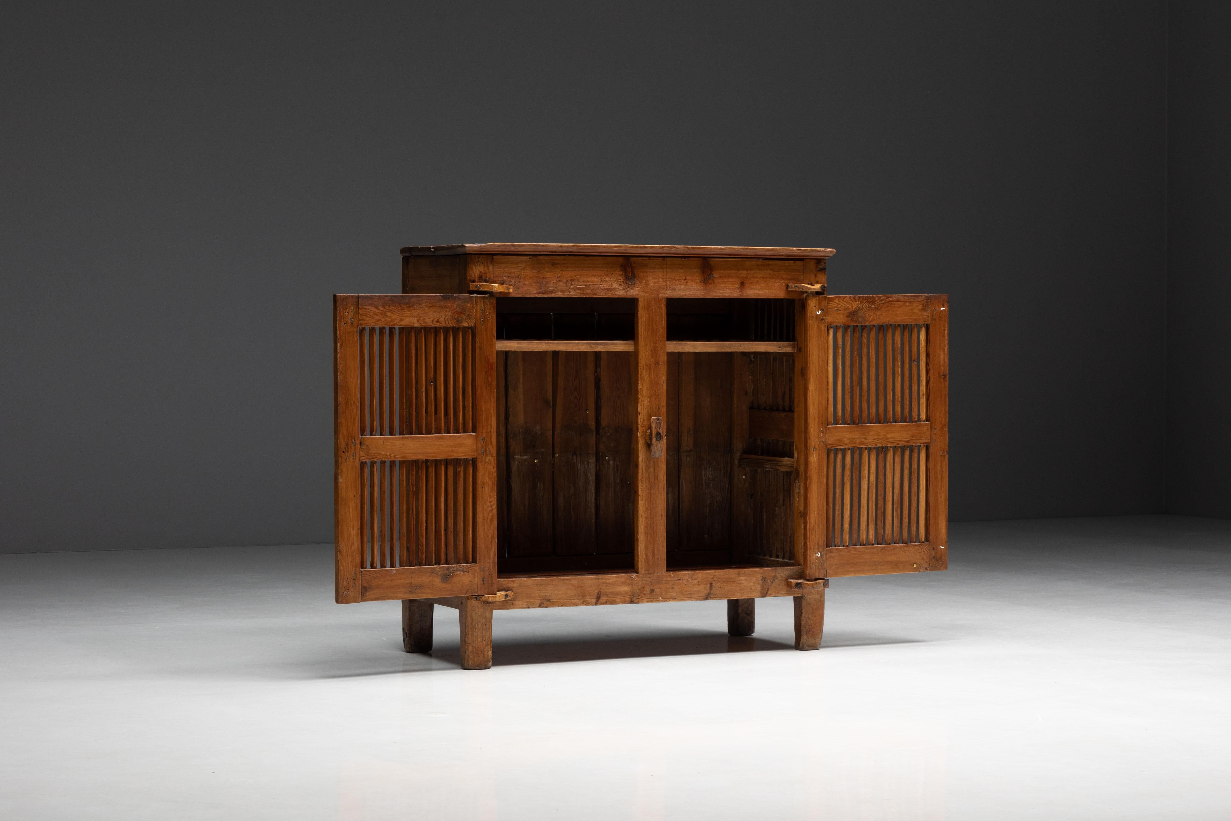 Alpine Cheese Drying Cabinet or Tommière, France, 19th Century For Sale 9