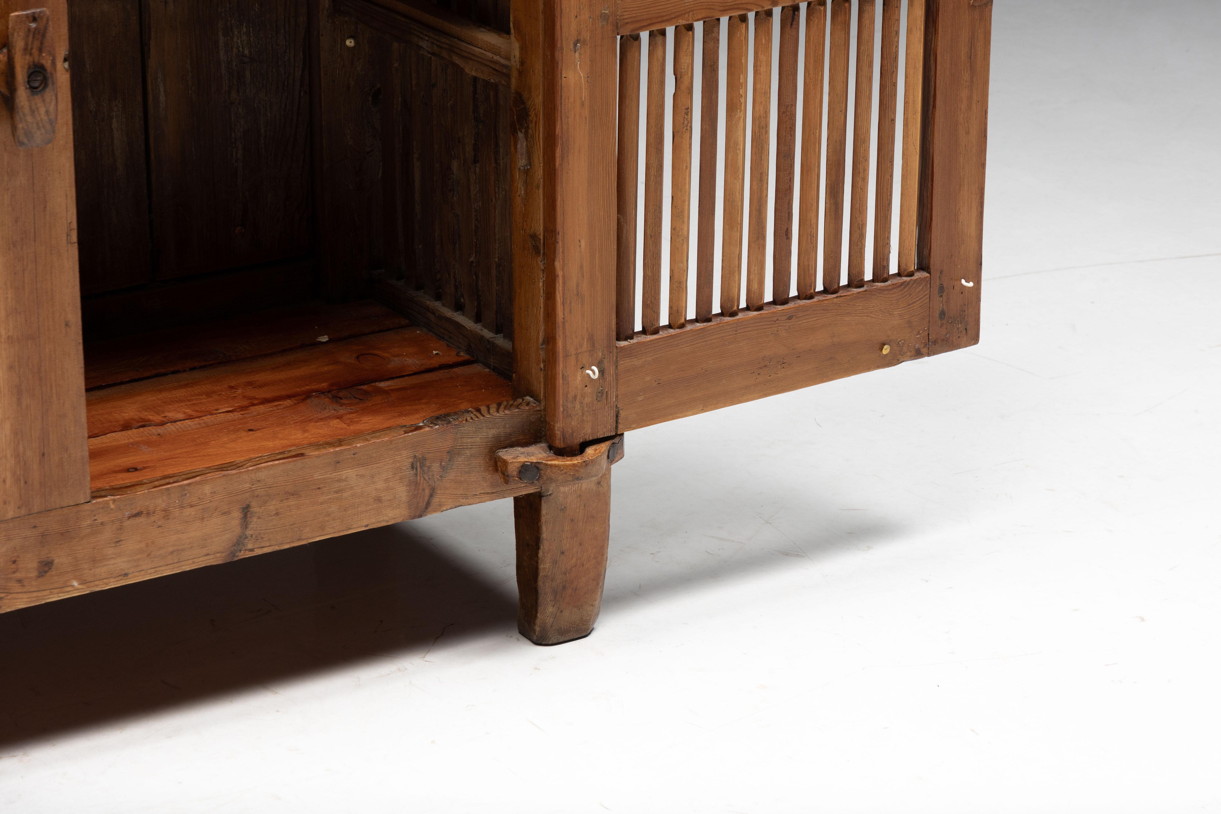 Alpine Cheese Drying Cabinet or Tommière, France, 19th Century For Sale 10