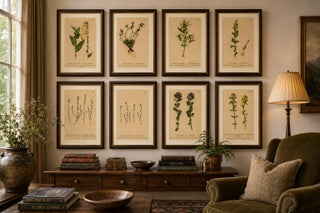 Alpine Foxglove & Wildflowers, Small Seizded Antique Botanical Print Set, 1897, view 11