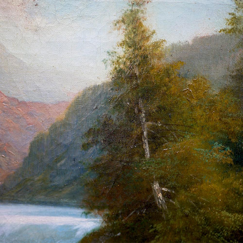 Alpine Landscape, B. Gresse, 19th Century For Sale 1