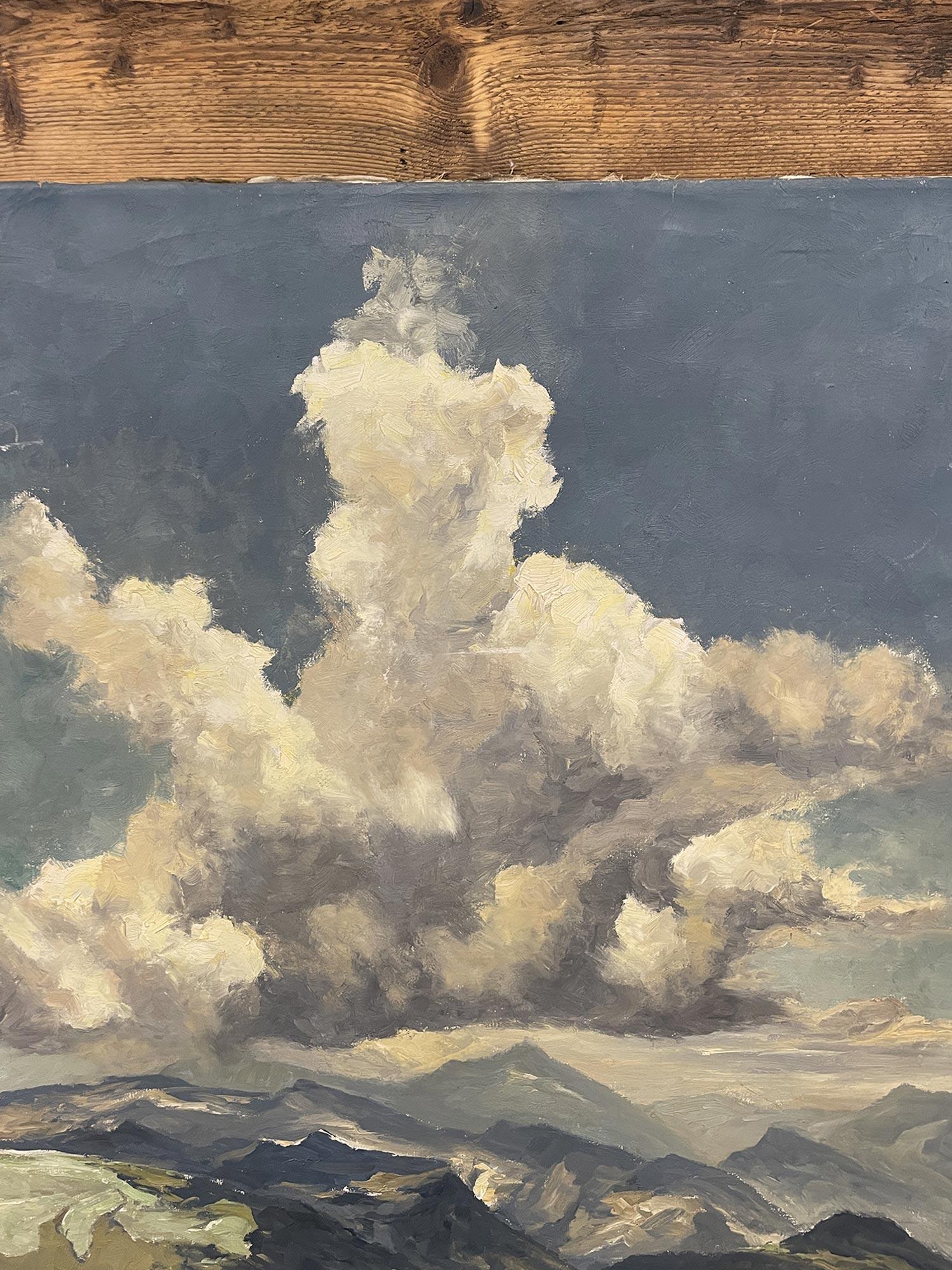 Alpine Landschaft, Öl auf Leinwand von Georg Grauvogl, 1940 (Geölt) im Angebot