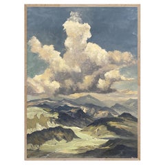 Paesaggio alpino olio su tela di Georg Grauvogl 1940