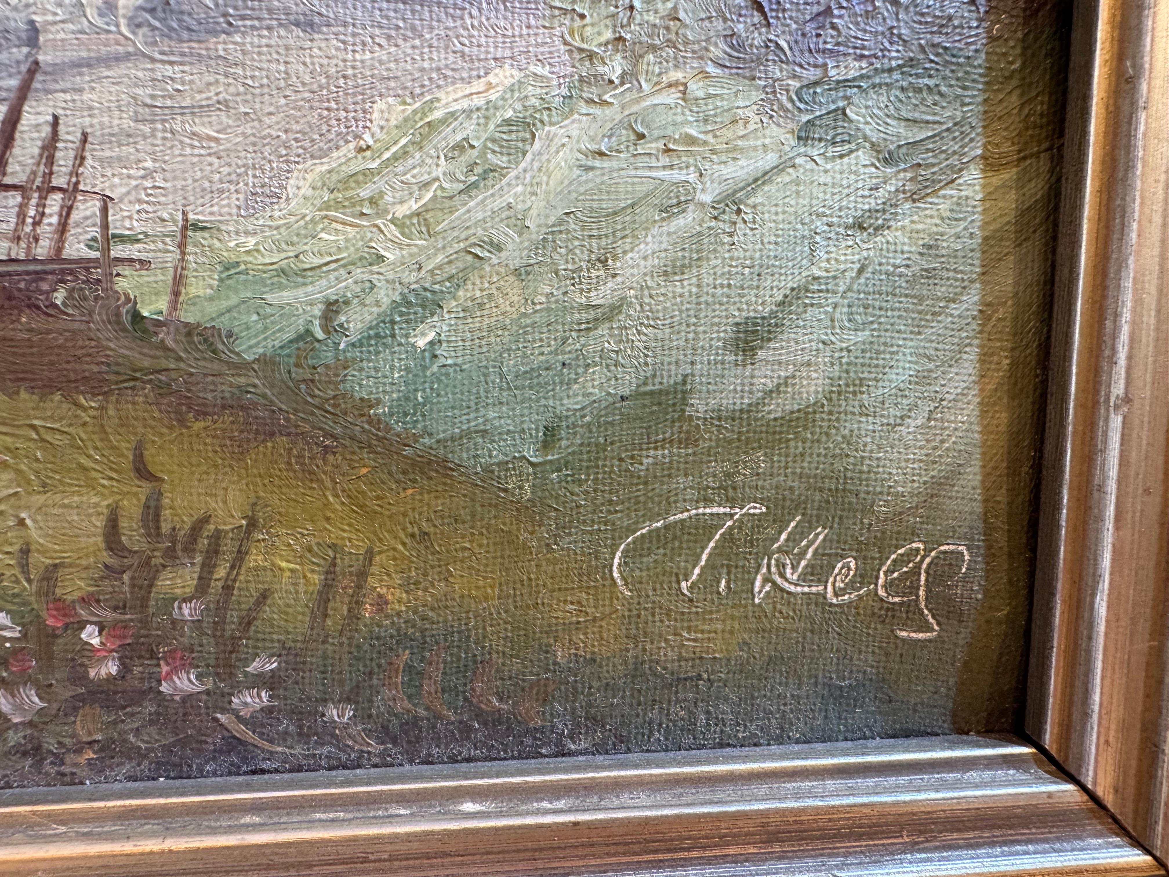 Zugeschrieben an: T. Kell (Alpenschule)
Medium: Öl auf Leinwand
Technik: Impasto-Malerei mit expressiver Pinselführung
Datierung: Mitte des 20. Jahrhunderts (ca. 1950er-1970er Jahre)
Unterschrift: Gezeichnet 