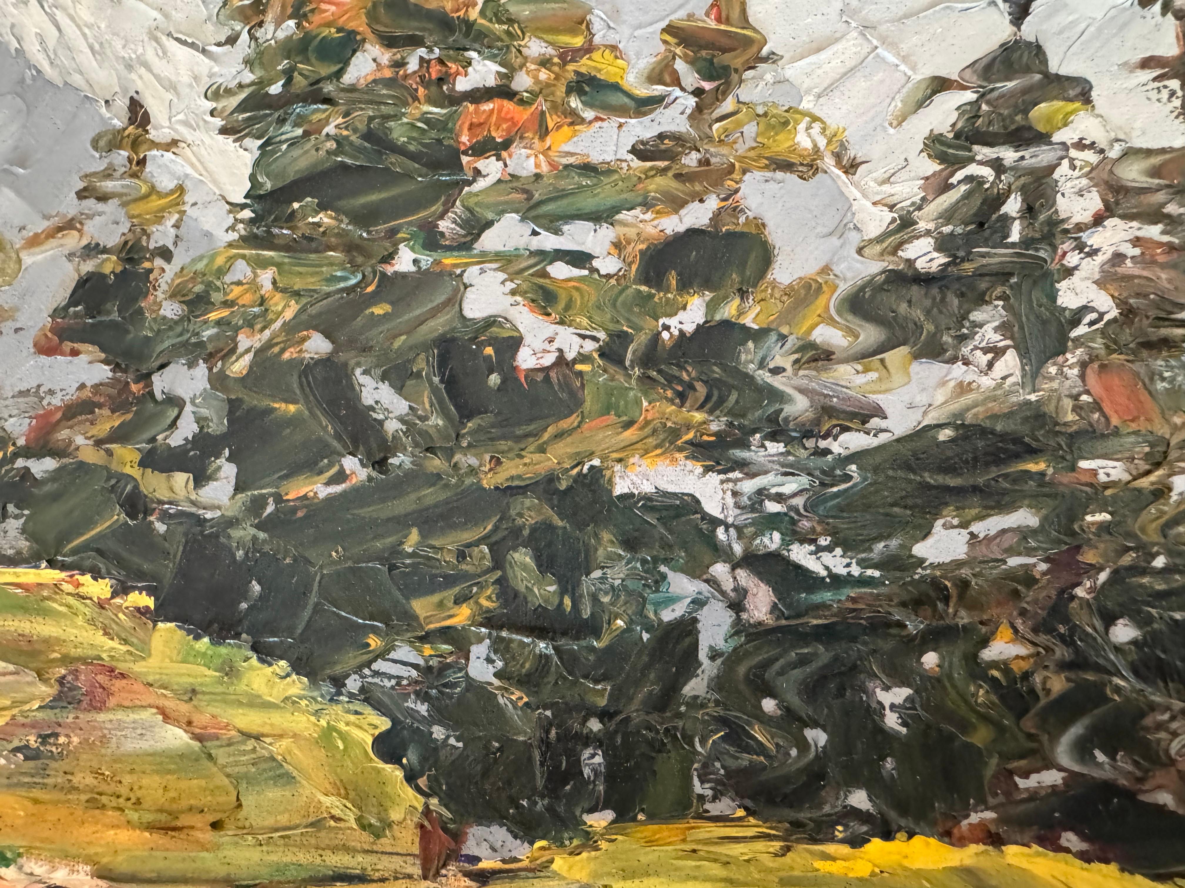 Chapel in the Alps – Original Oil Painting, Alpine School, 1937. Signed F. Weitz For Sale 14